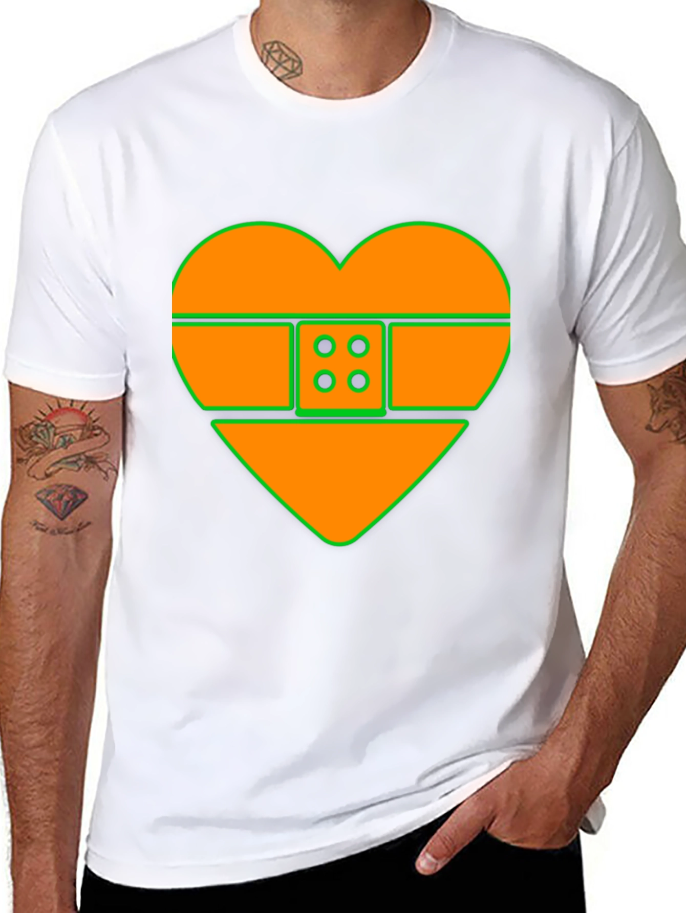 Heart Bandage T-Shirt - Unique Graphic Tee