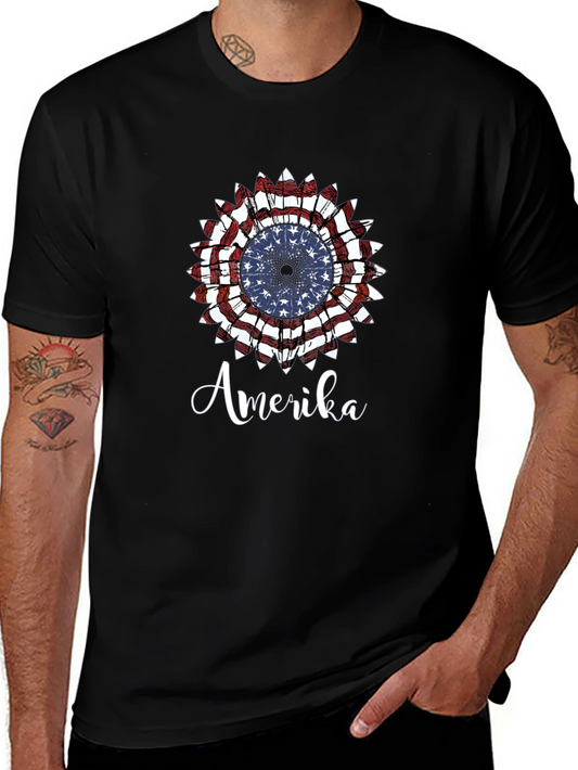 Amerika Patriotic Graphic T-Shirt