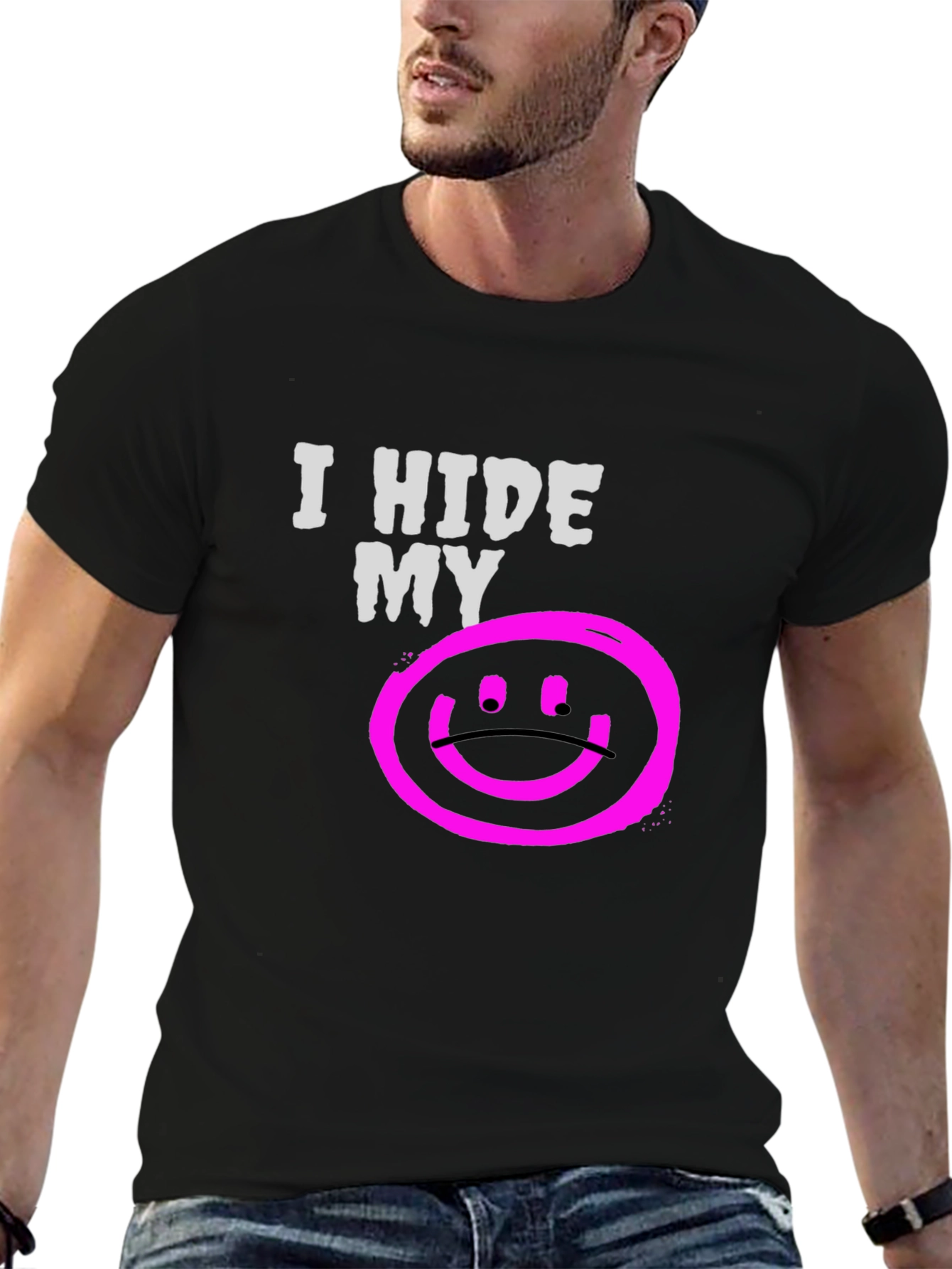 I Hide My Sadness Graphic T-Shirt