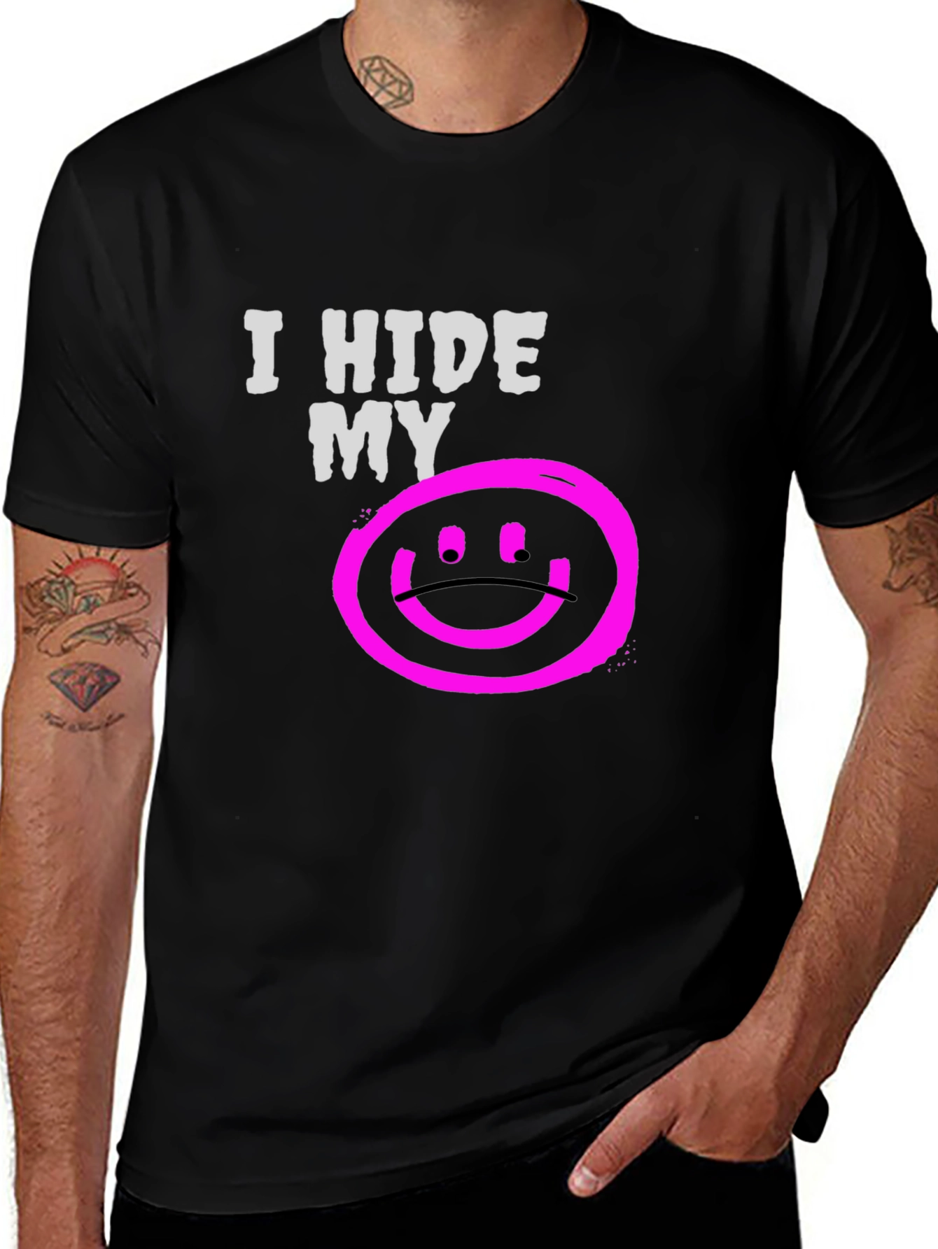 I Hide My Sadness Graphic T-Shirt