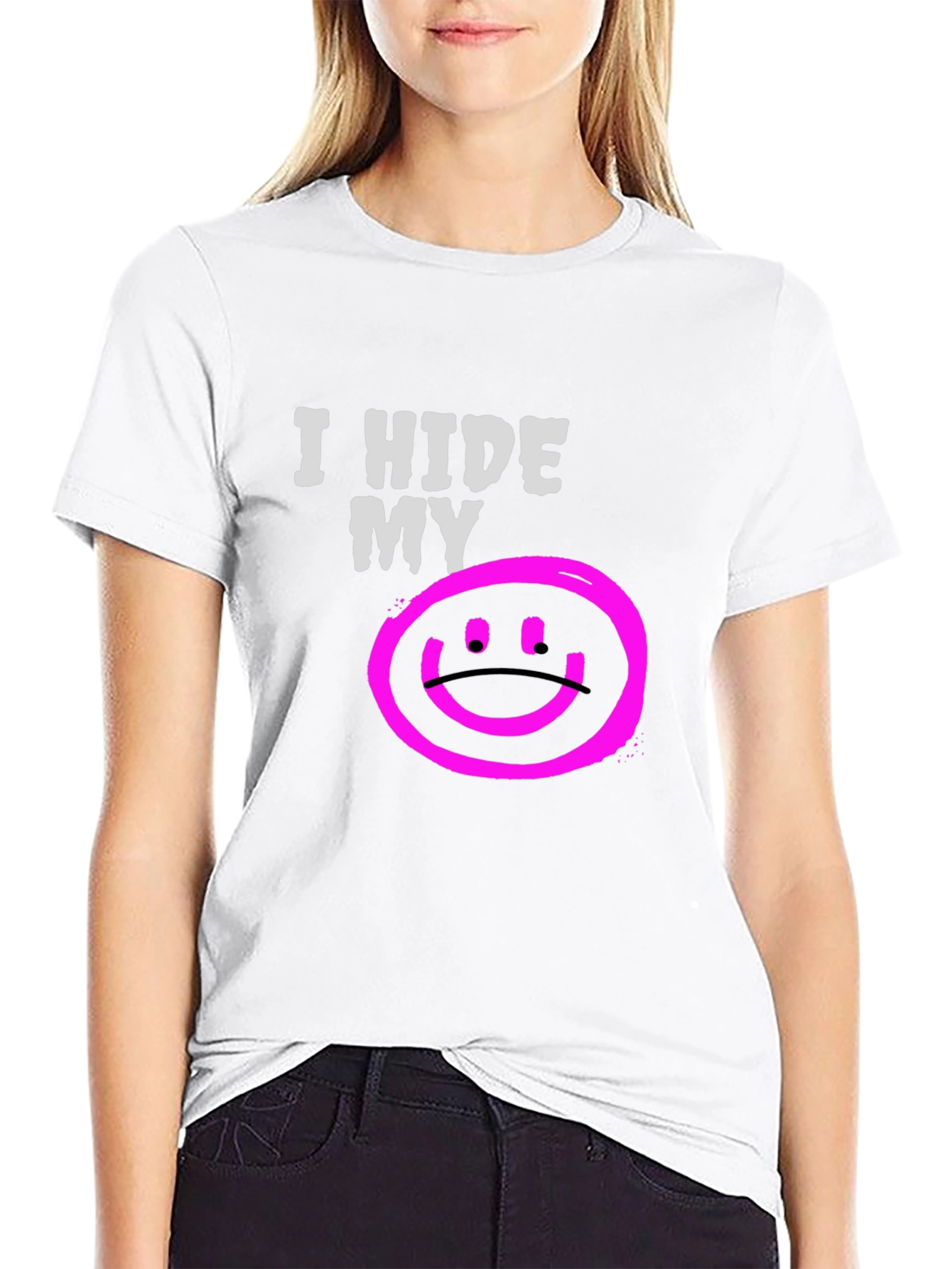 I Hide My Sadness Graphic T-Shirt