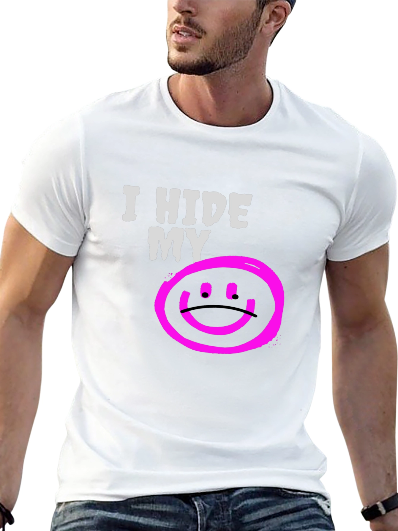 I Hide My Sadness Graphic T-Shirt
