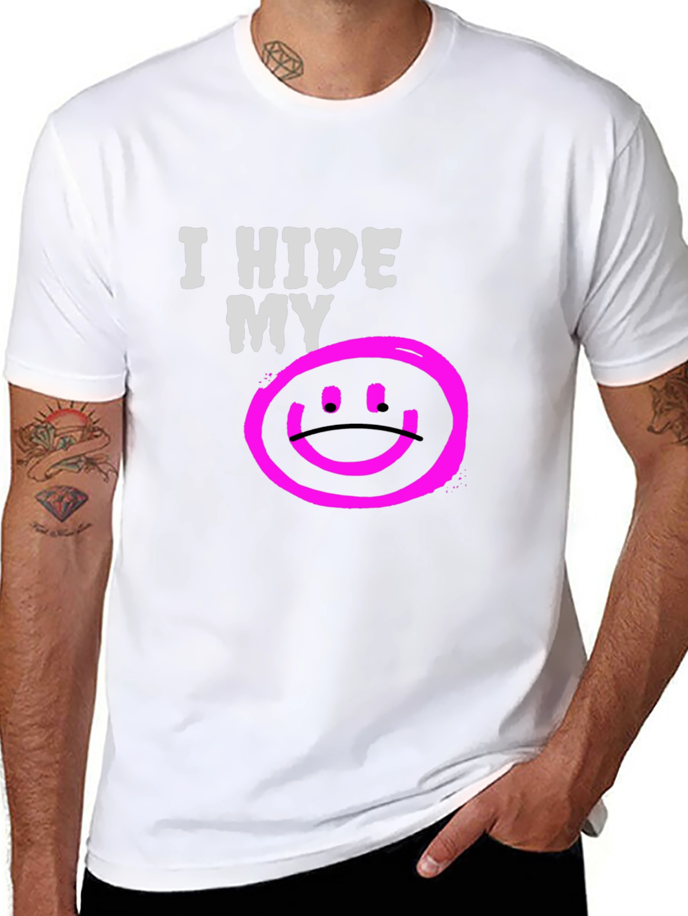 I Hide My Sadness Graphic T-Shirt