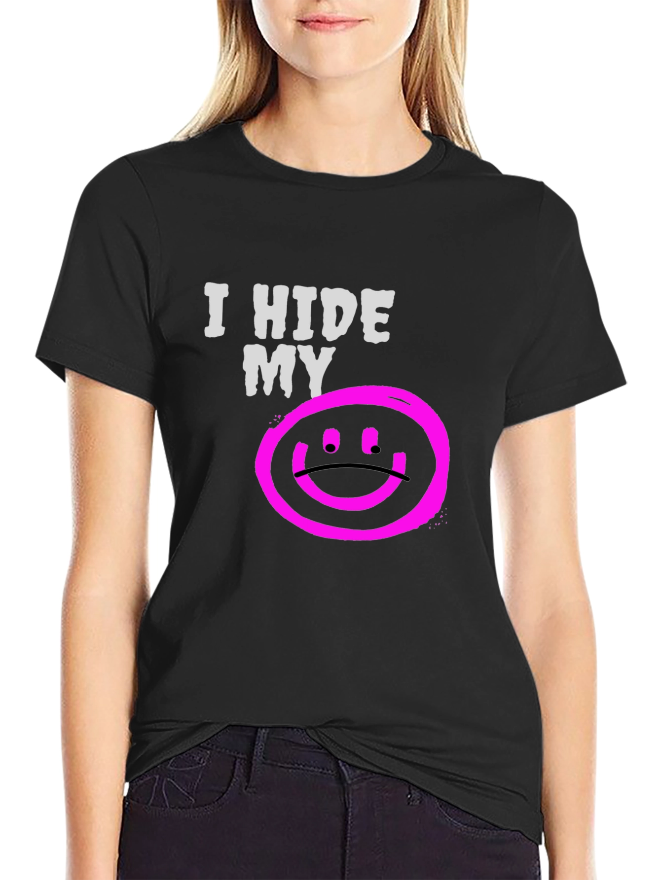 I Hide My Sadness Graphic T-Shirt