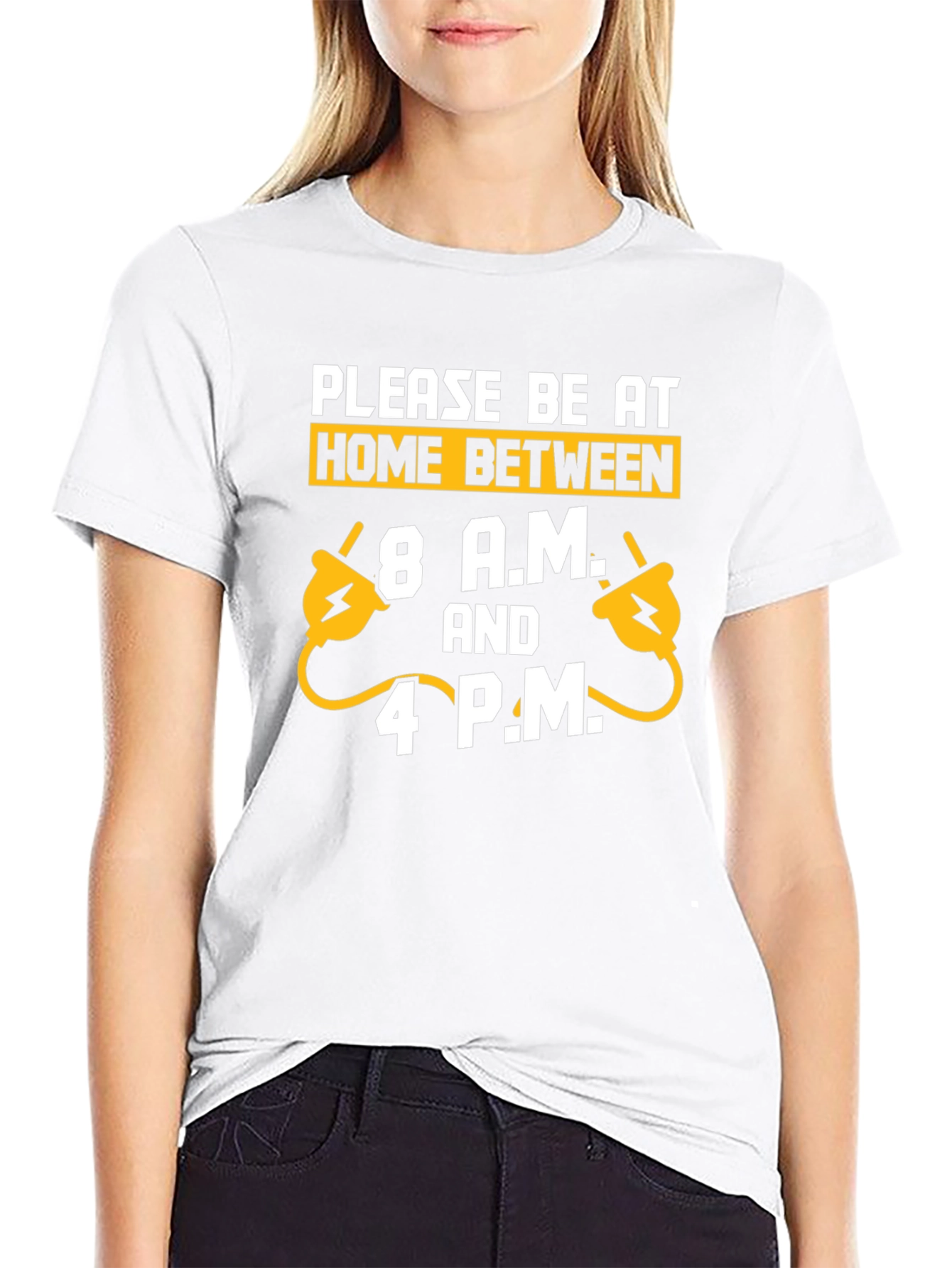 Funny Electrician Please Be Home Mens Black T-Shirt