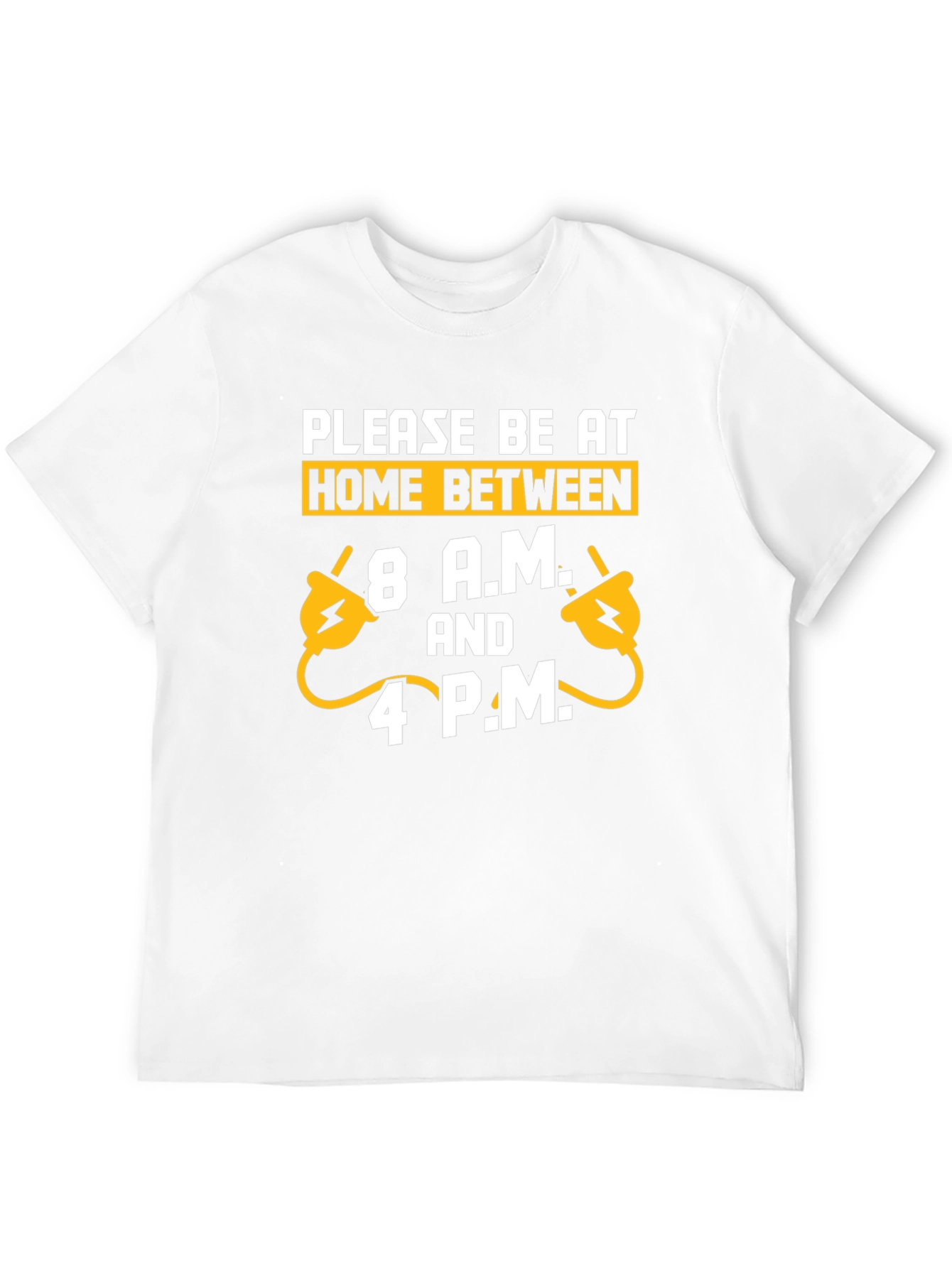 Funny Electrician Please Be Home Mens Black T-Shirt