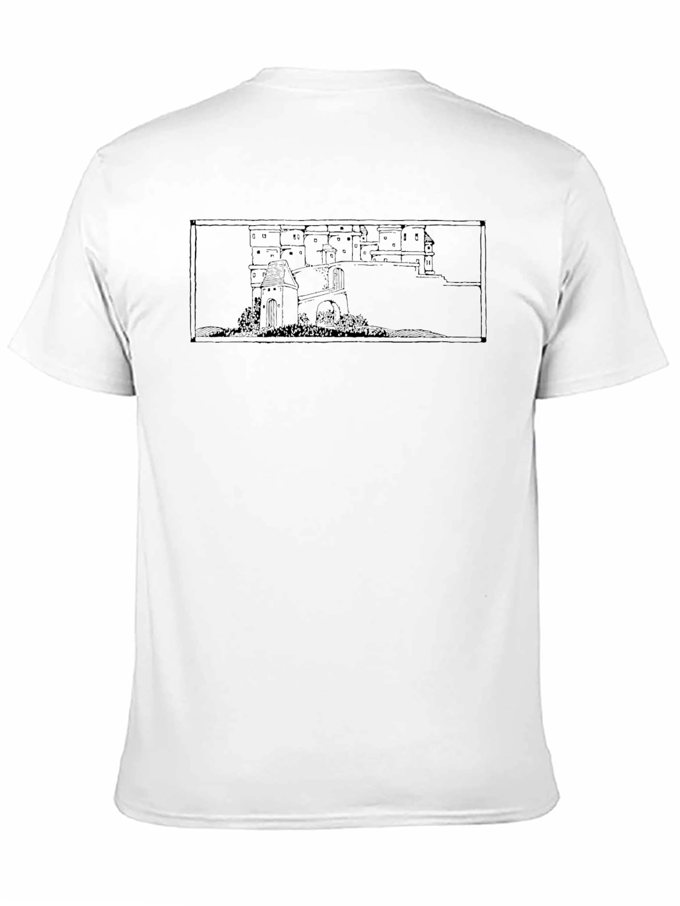 Architectural Sketch Black T-Shirt