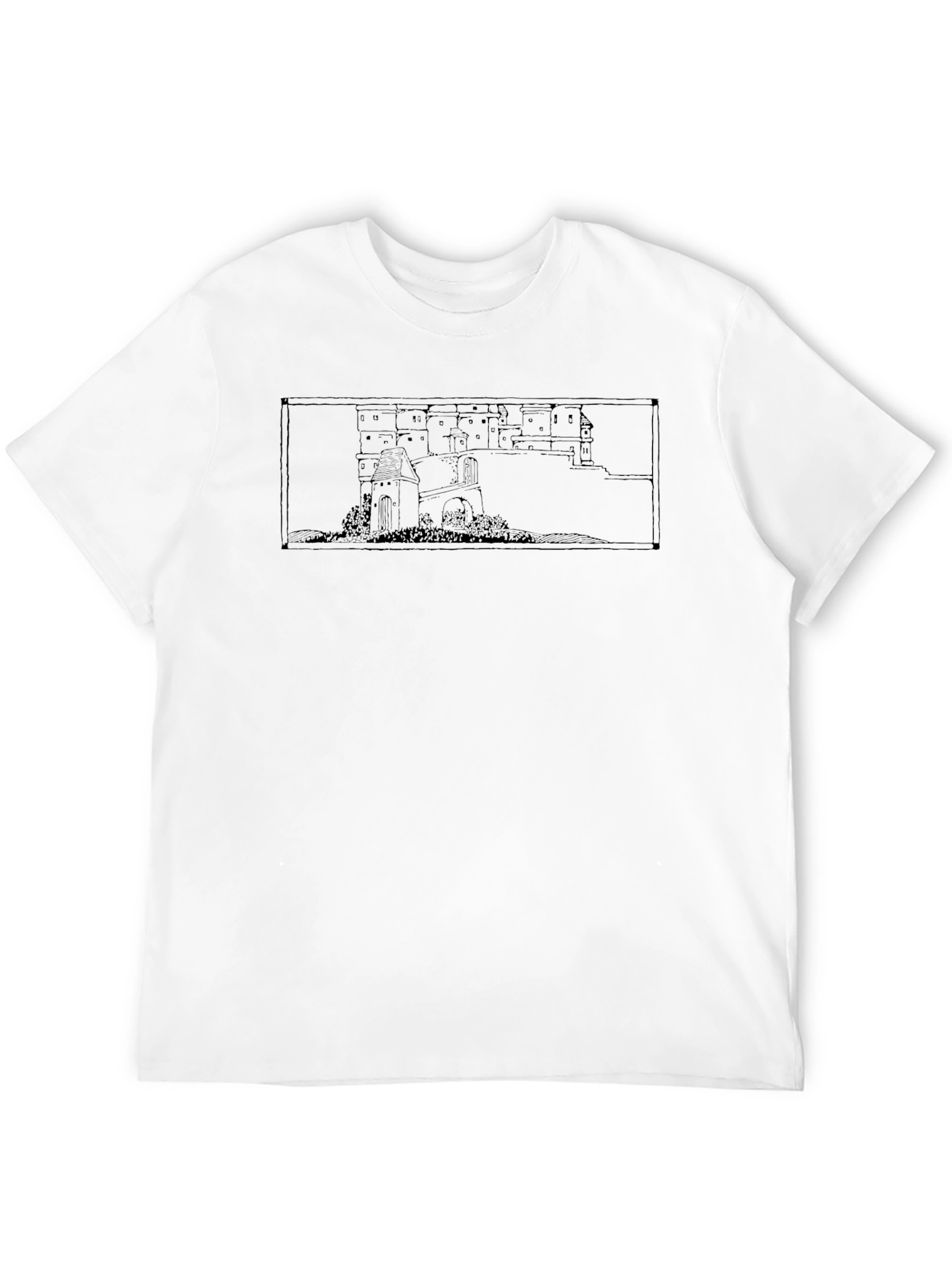 Architectural Sketch Black T-Shirt