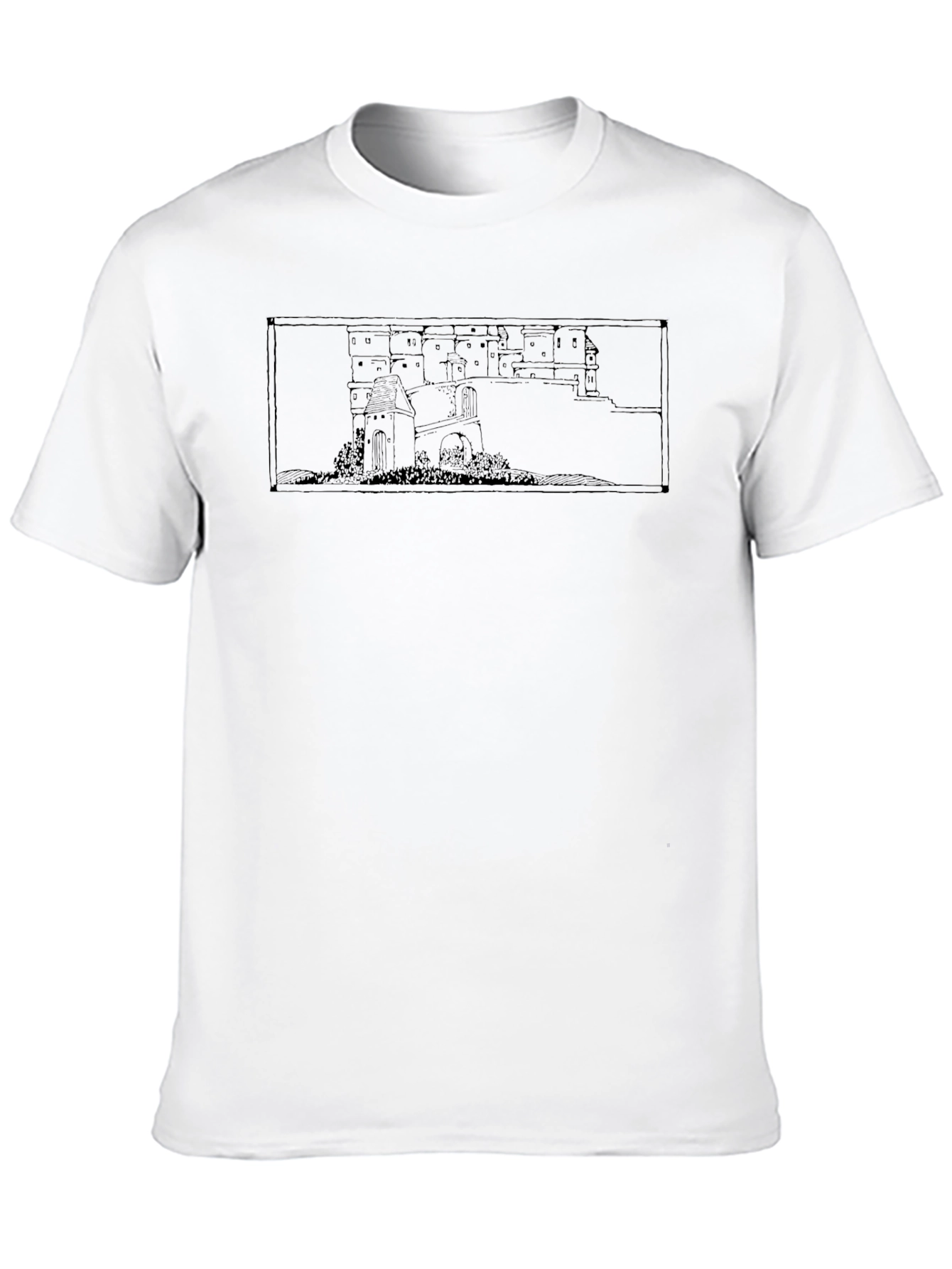 Architectural Sketch Black T-Shirt