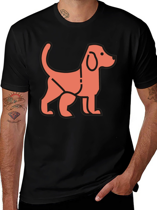 Dog Graphic Black T-Shirt - Stylish Unisex Tee