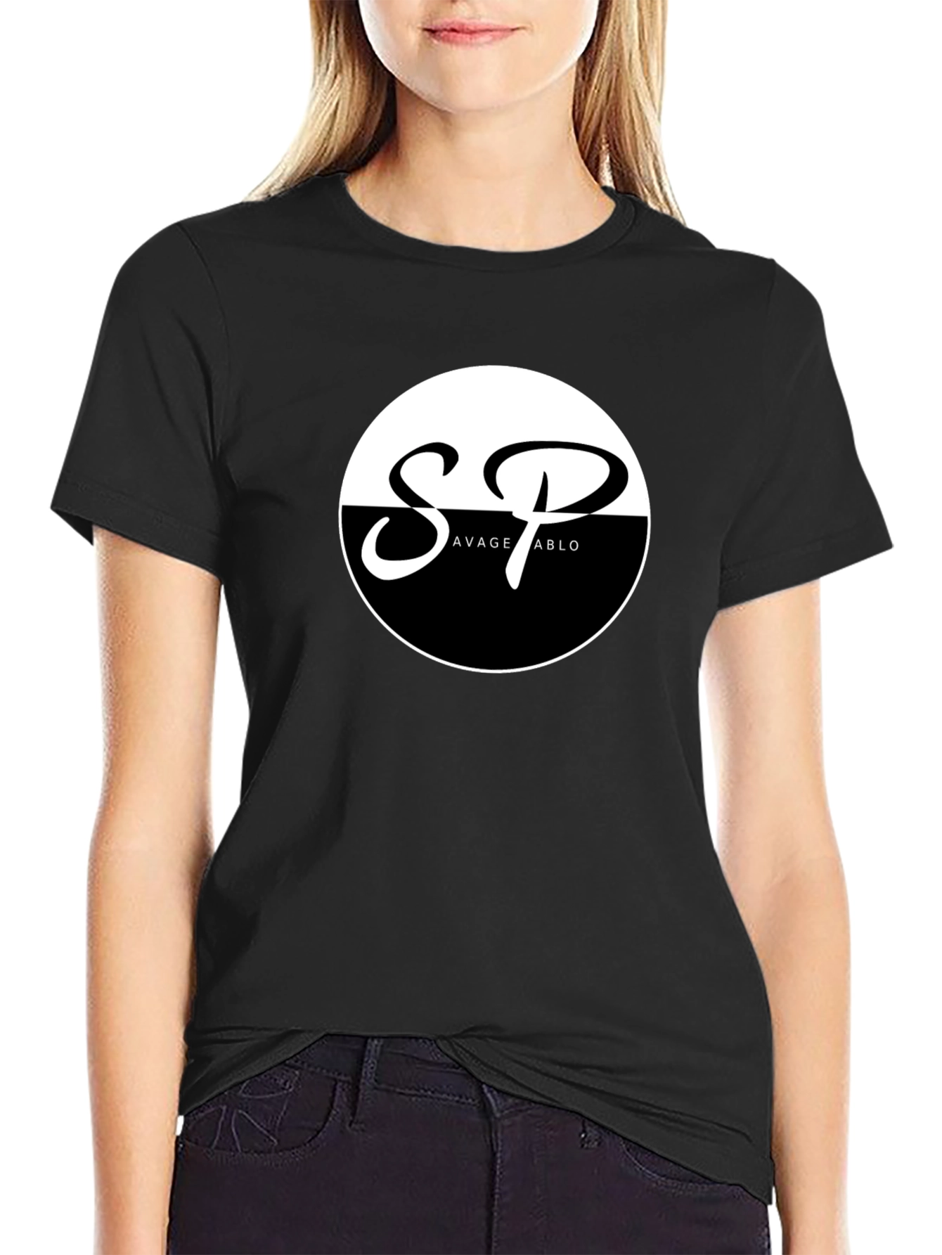 Savage Pablo Black Graphic T-Shirt