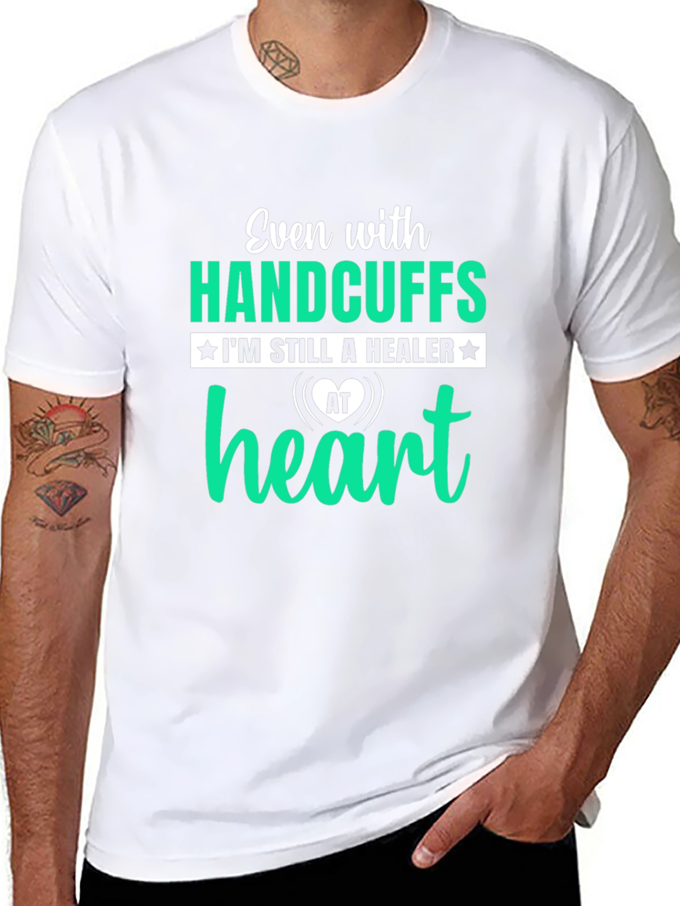 Handcuffs Healer Graphic T-Shirt - Black