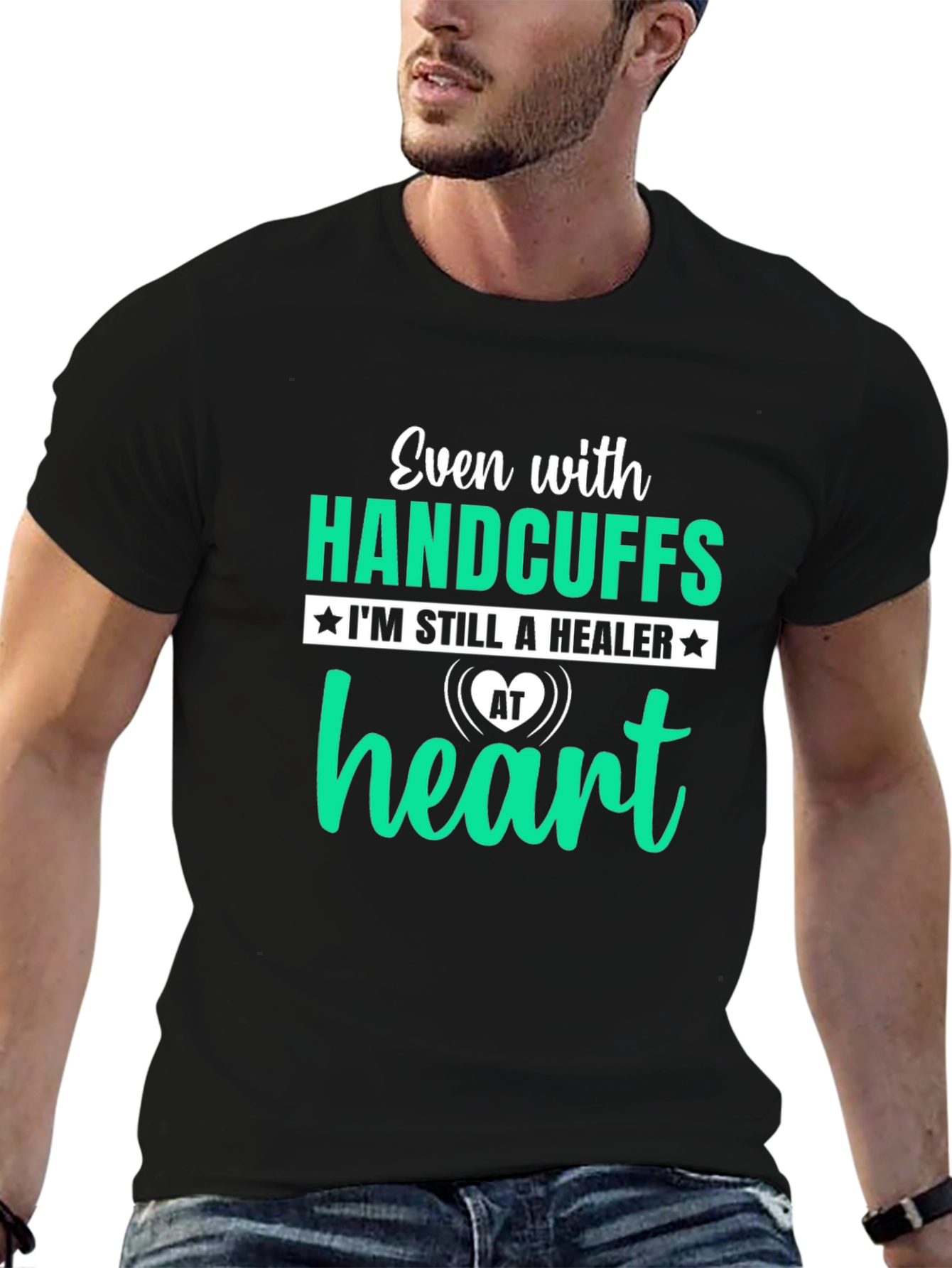 Handcuffs Healer Graphic T-Shirt - Black