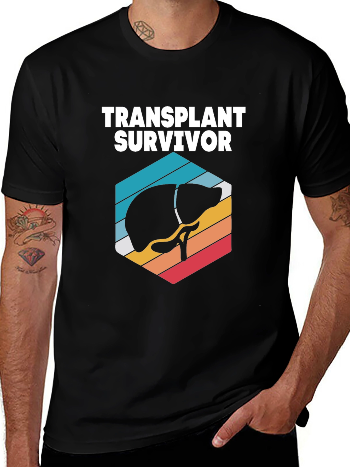 Transplant Survivor T-Shirt Liver Graphic Tee