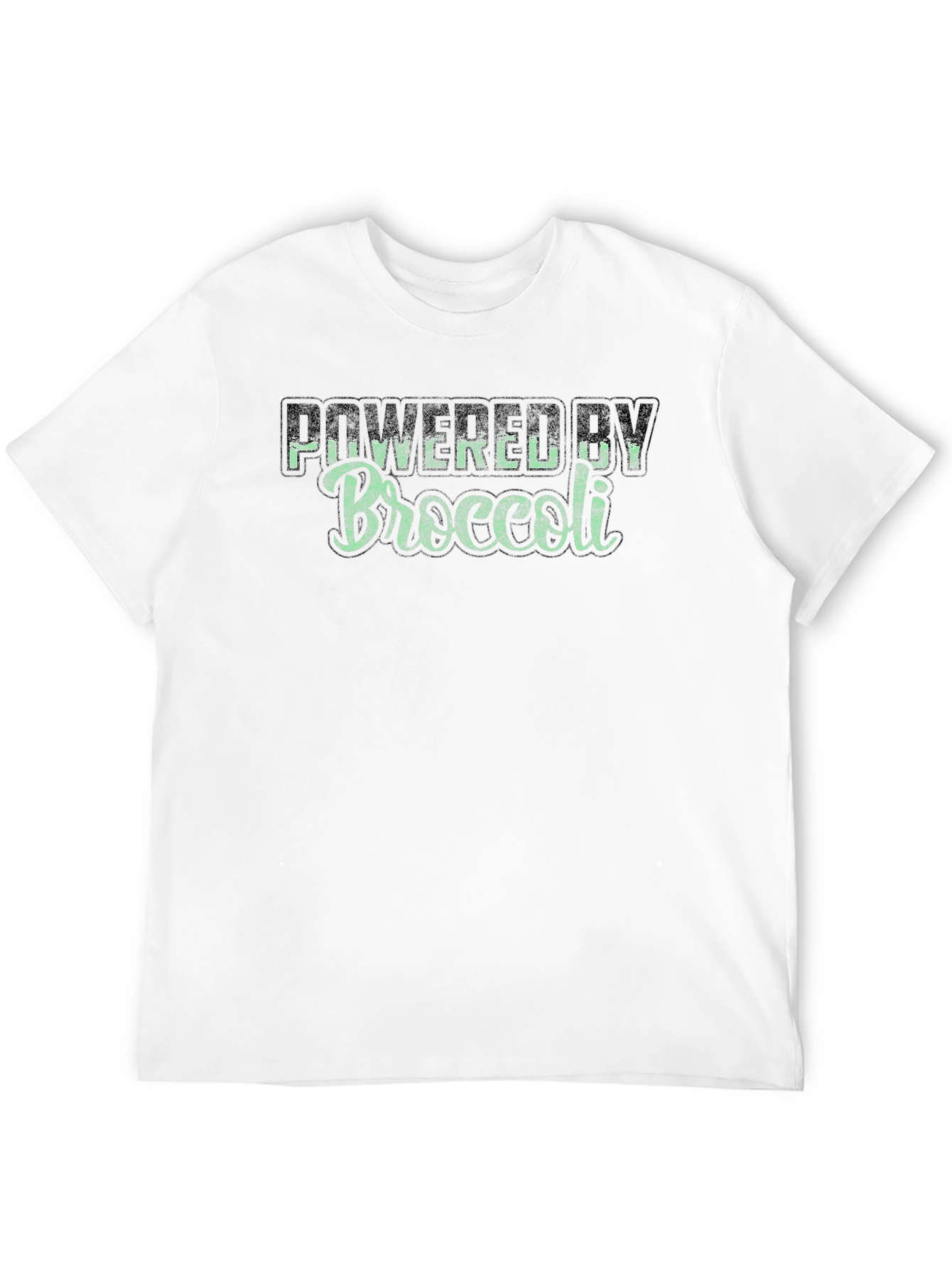 Powered by Broccoli Black T-Shirt Vegan