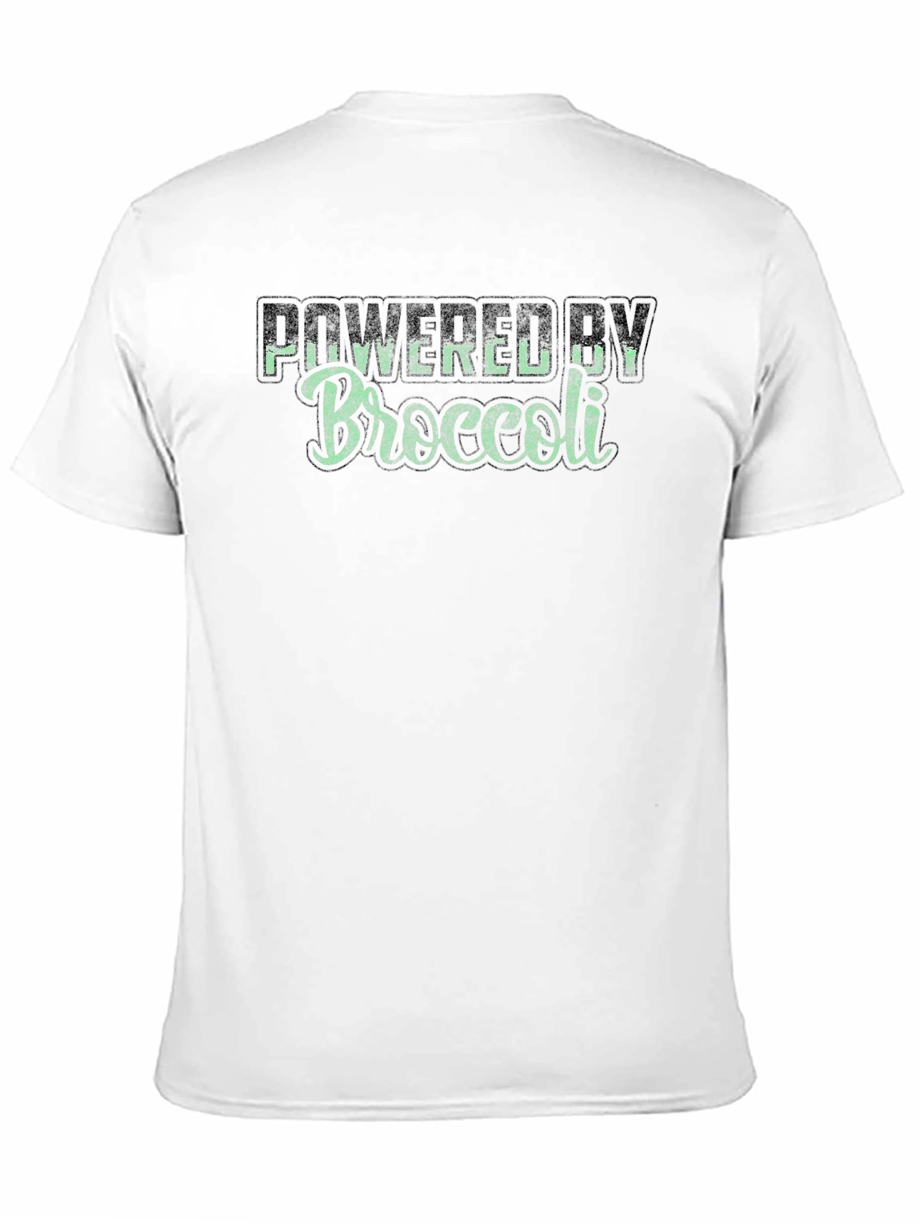 Powered by Broccoli Black T-Shirt Vegan