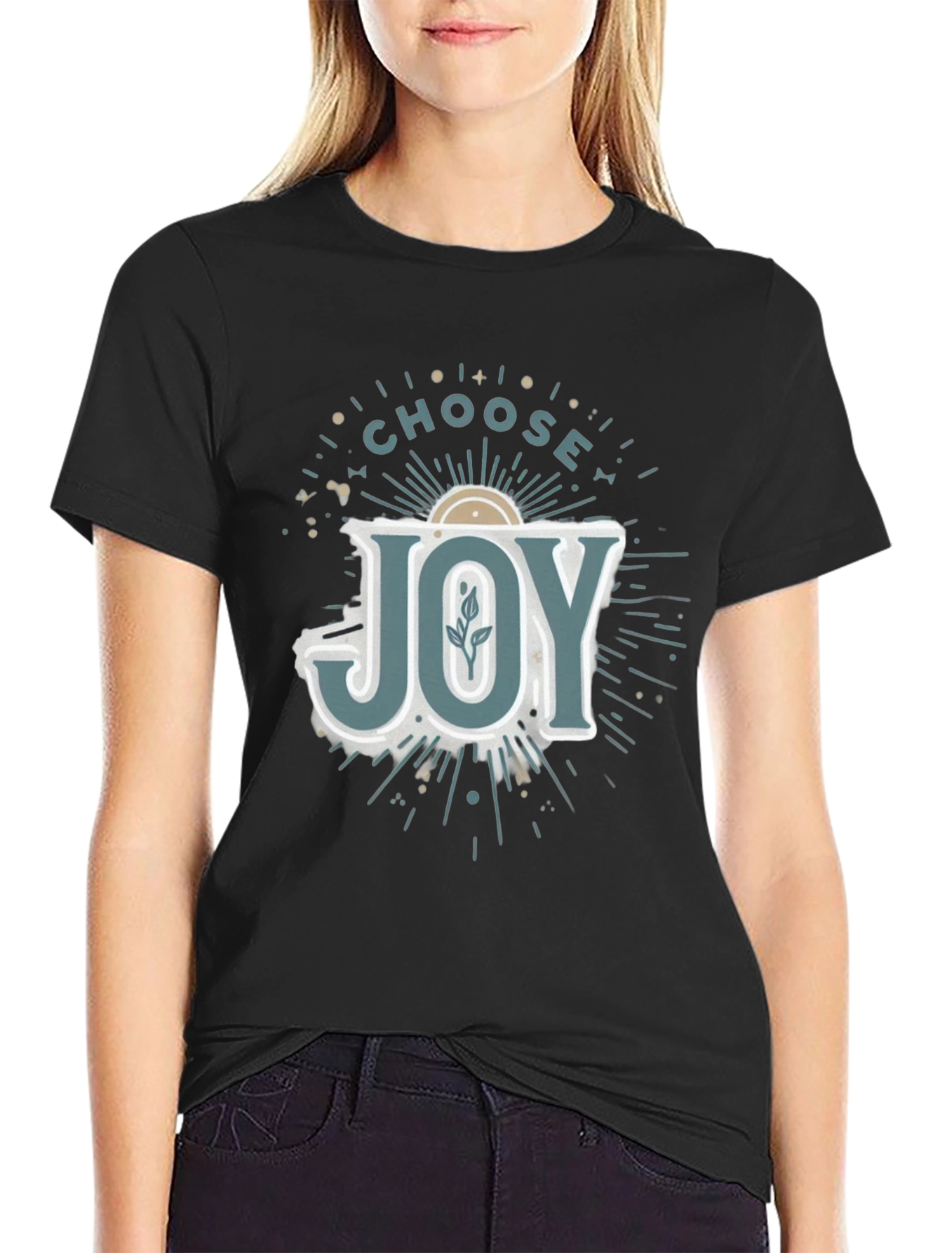 Choose Joy Graphic Tee - Soft Cotton Blend