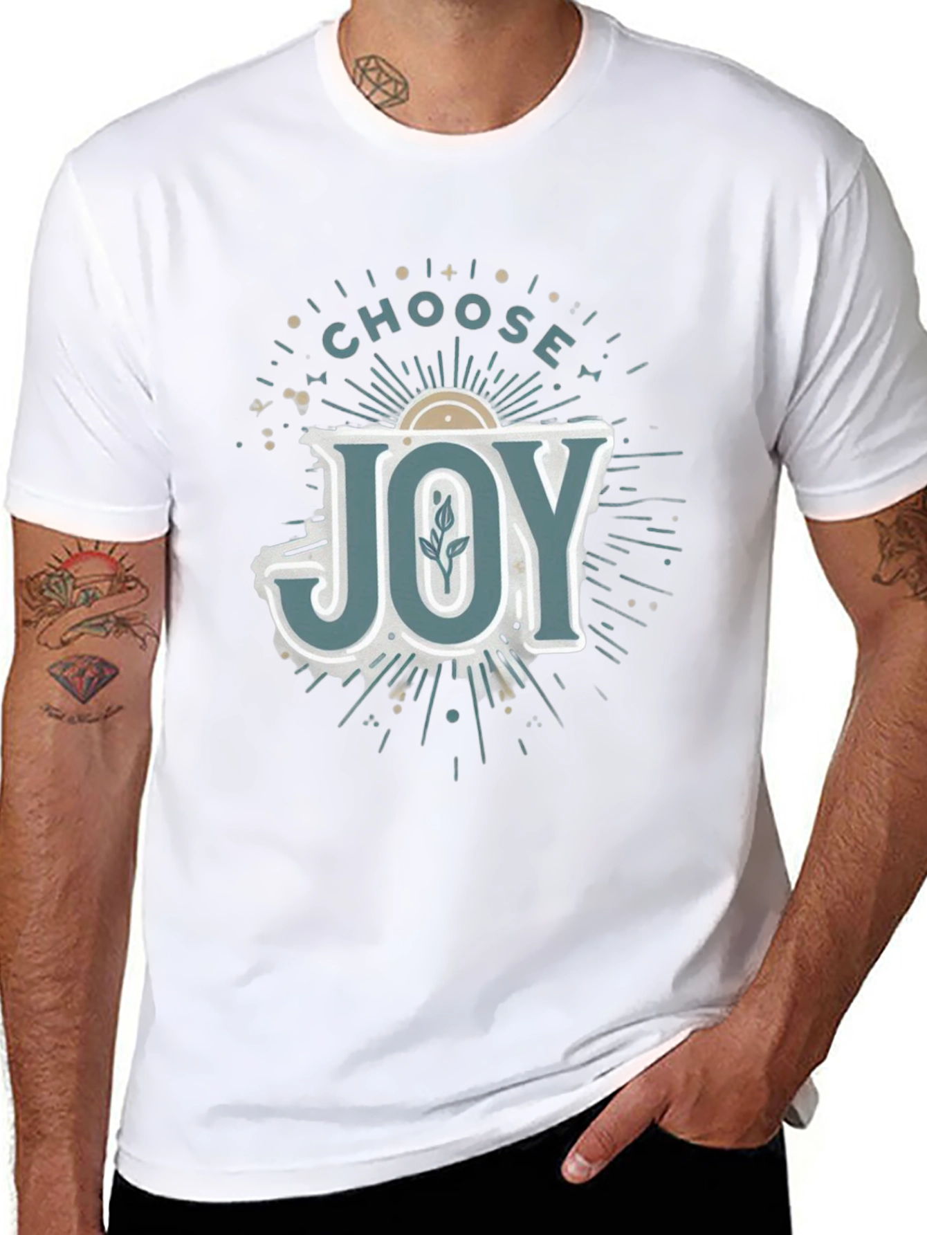 Choose Joy Graphic Tee - Soft Cotton Blend