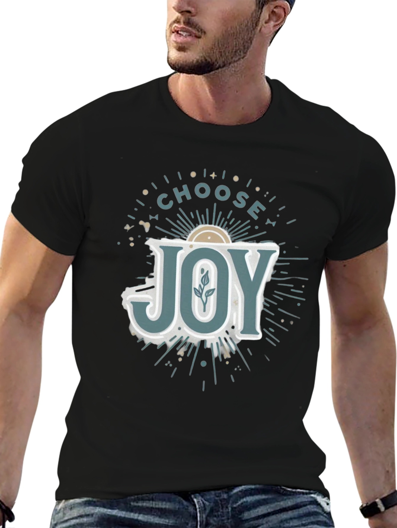 Choose Joy Graphic Tee - Soft Cotton Blend
