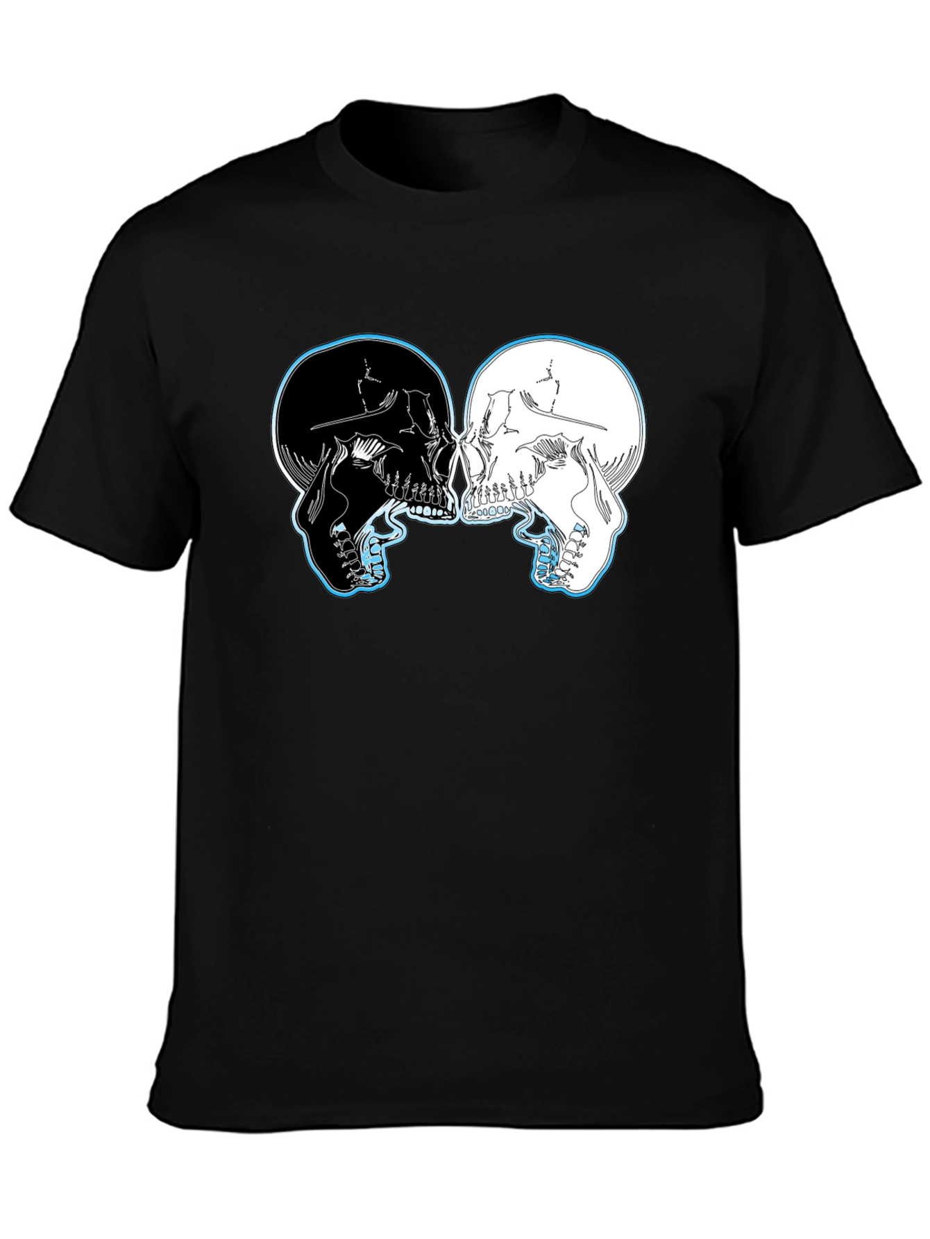 Yin Yang Skulls Graphic T-Shirt