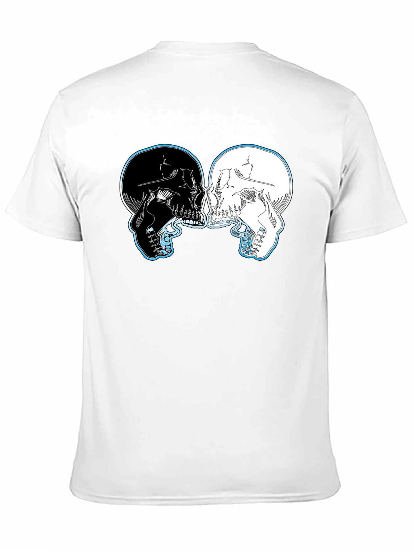Yin Yang Skulls Graphic T-Shirt