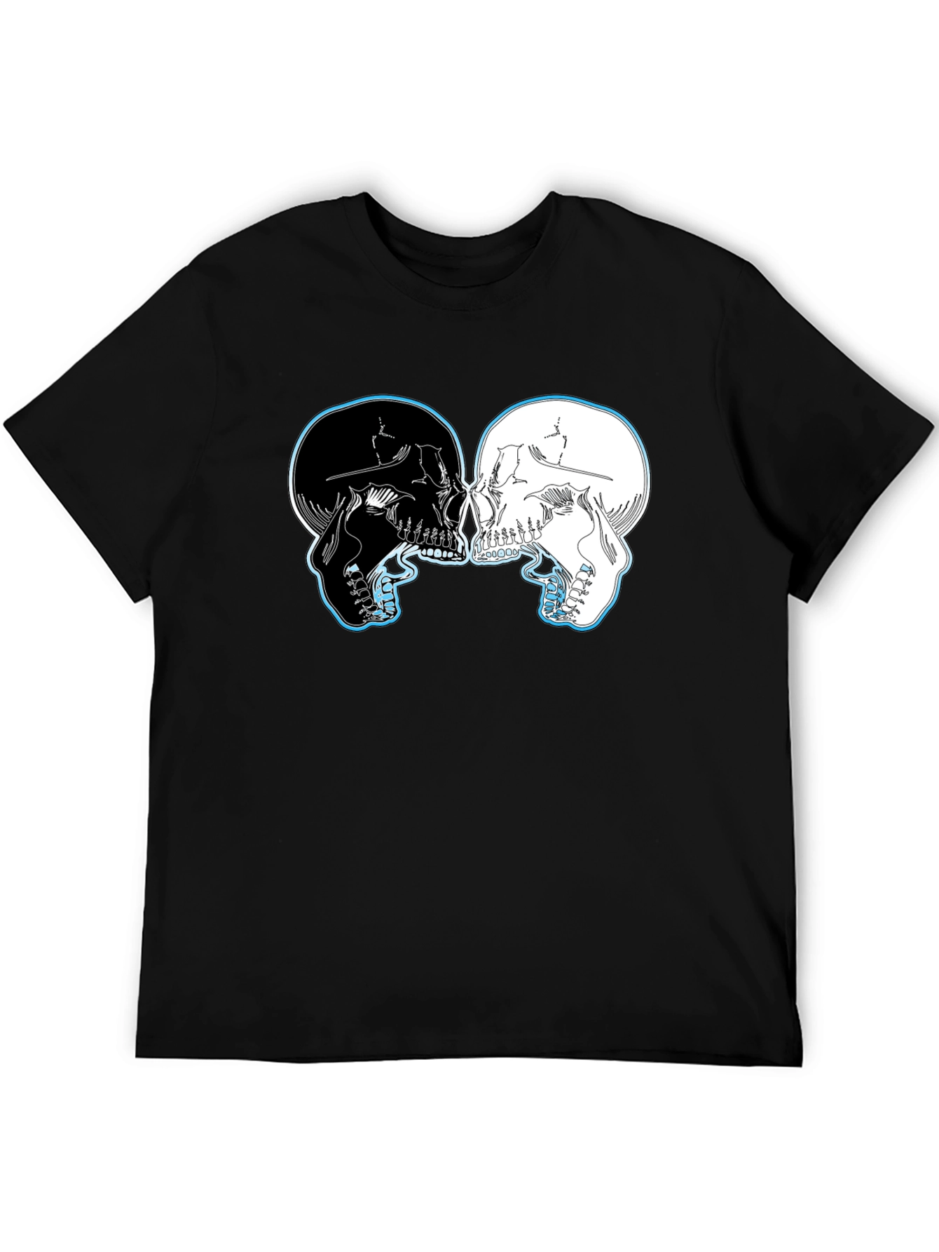 Yin Yang Skulls Graphic T-Shirt