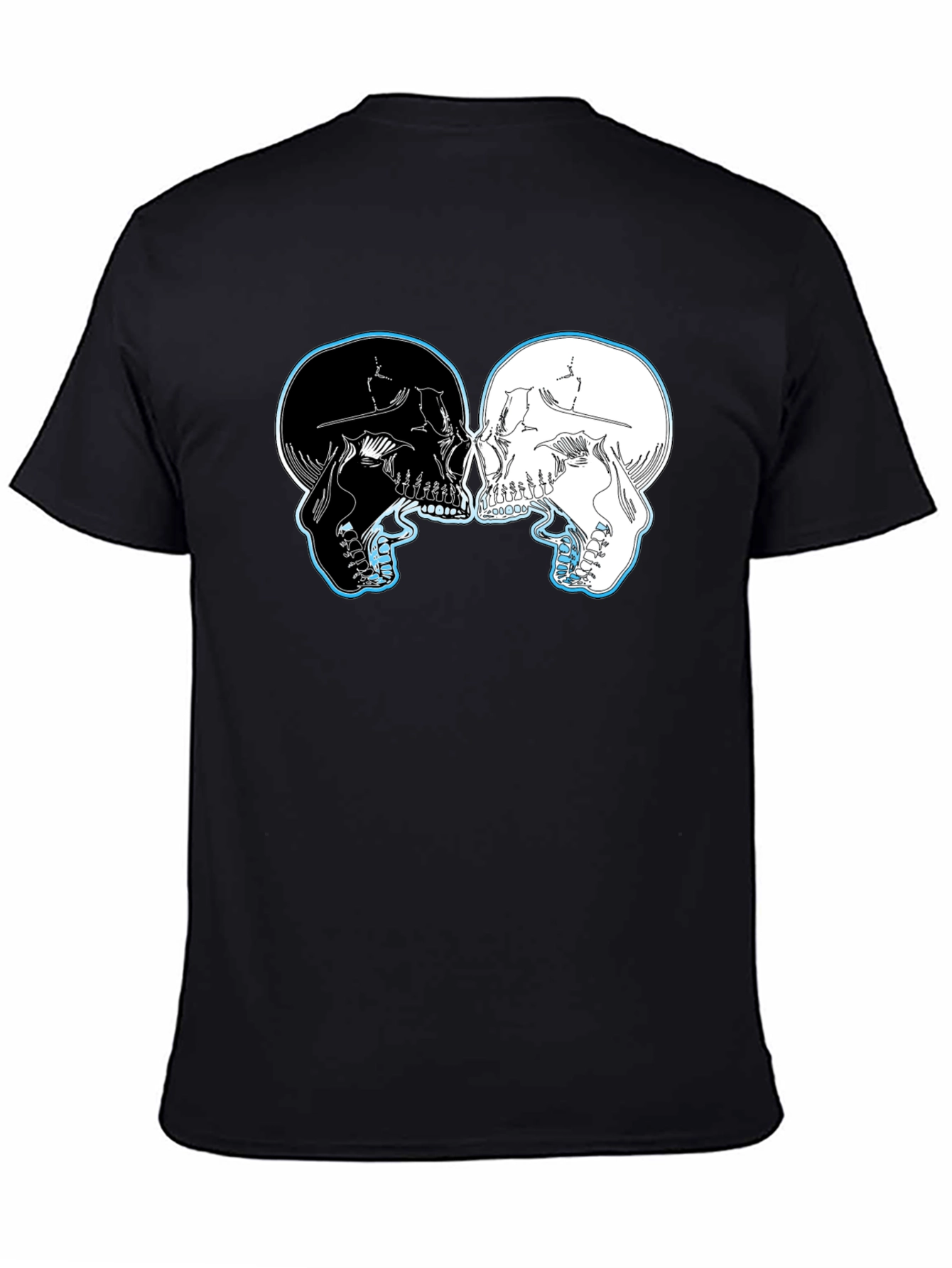 Yin Yang Skulls Graphic T-Shirt