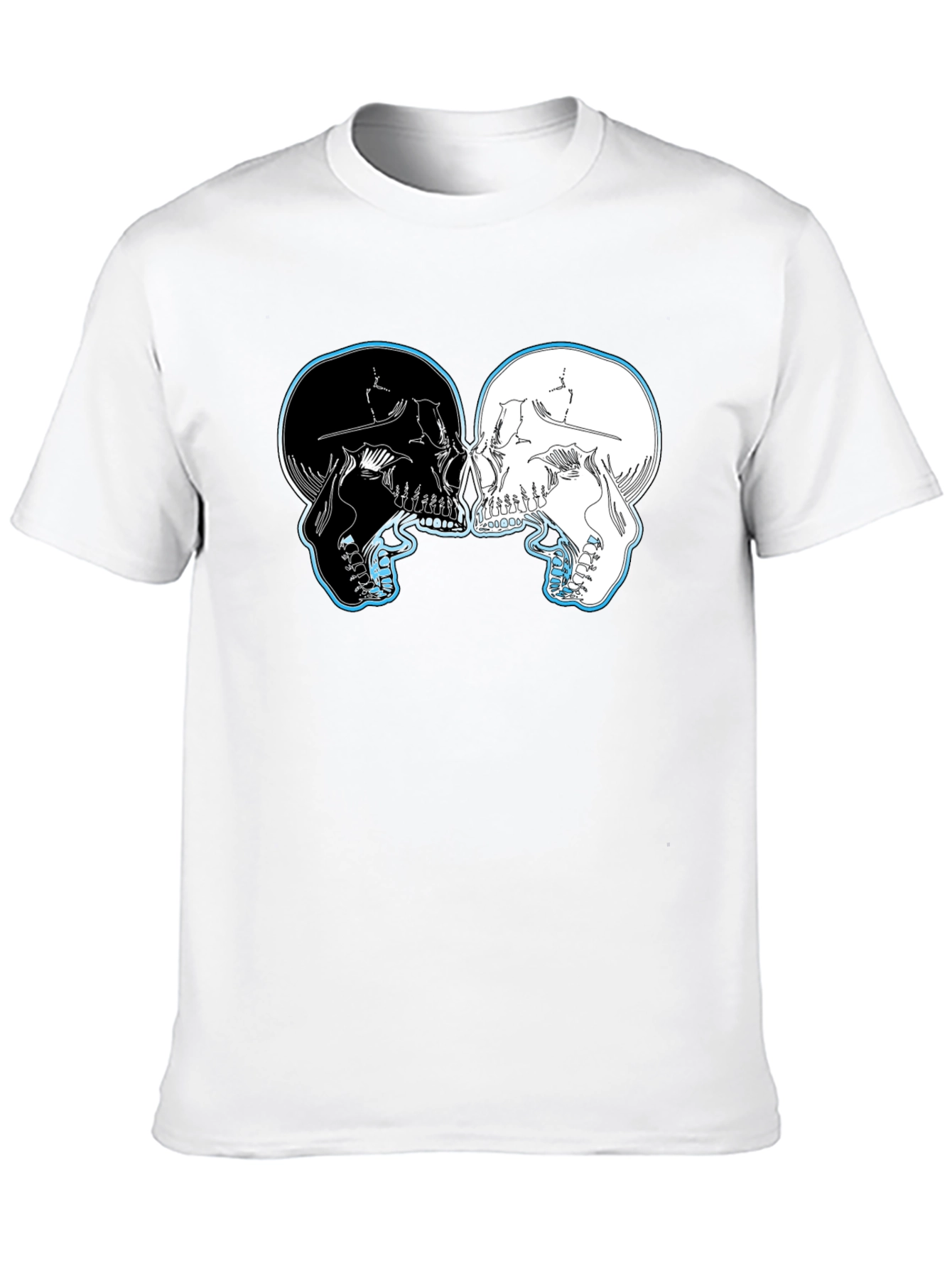 Yin Yang Skulls Graphic T-Shirt
