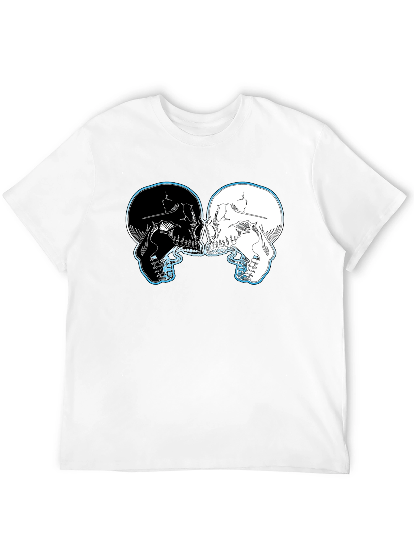 Yin Yang Skulls Graphic T-Shirt
