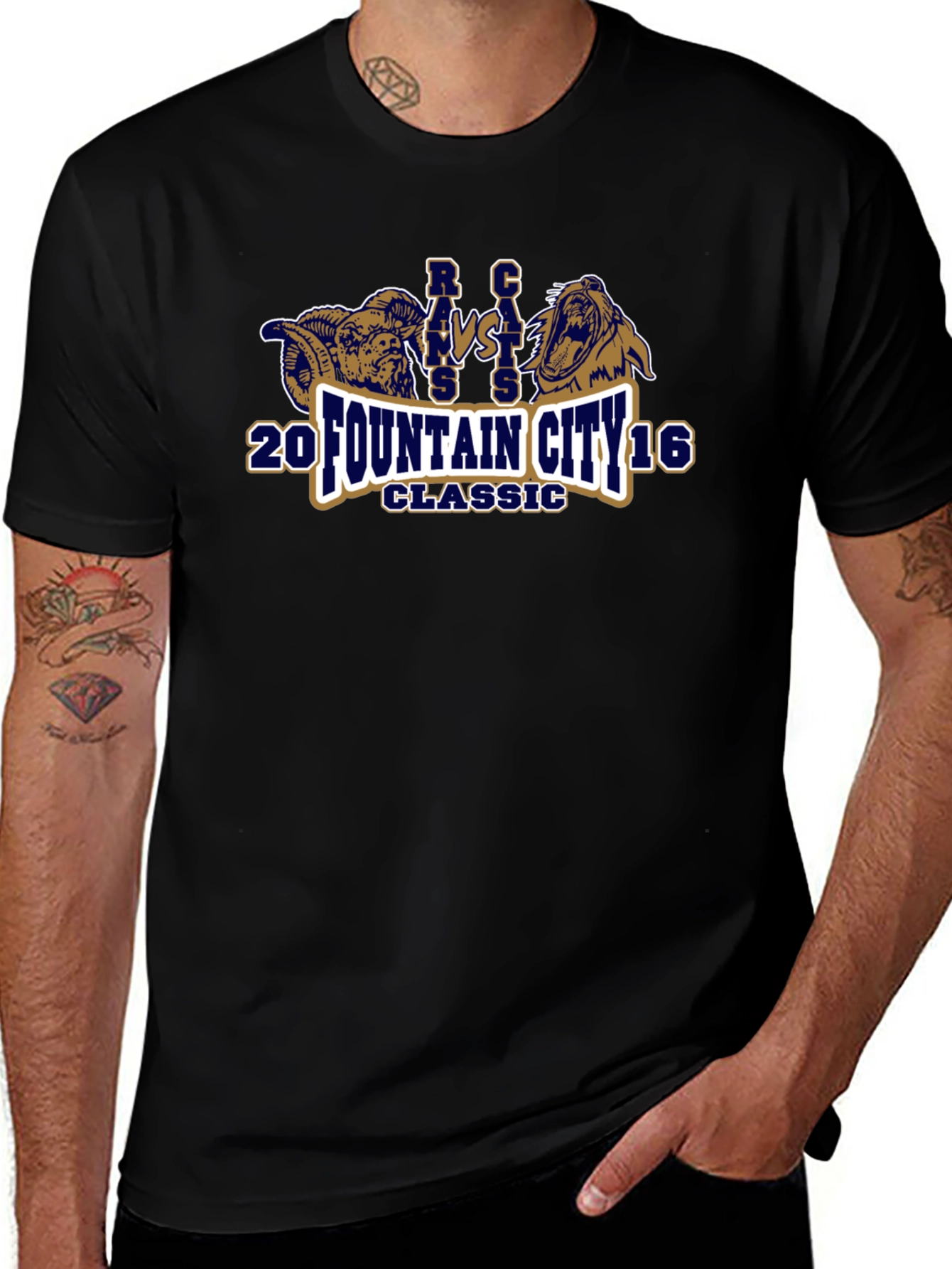 Rams vs Cats Fountain City Classic T-Shirt