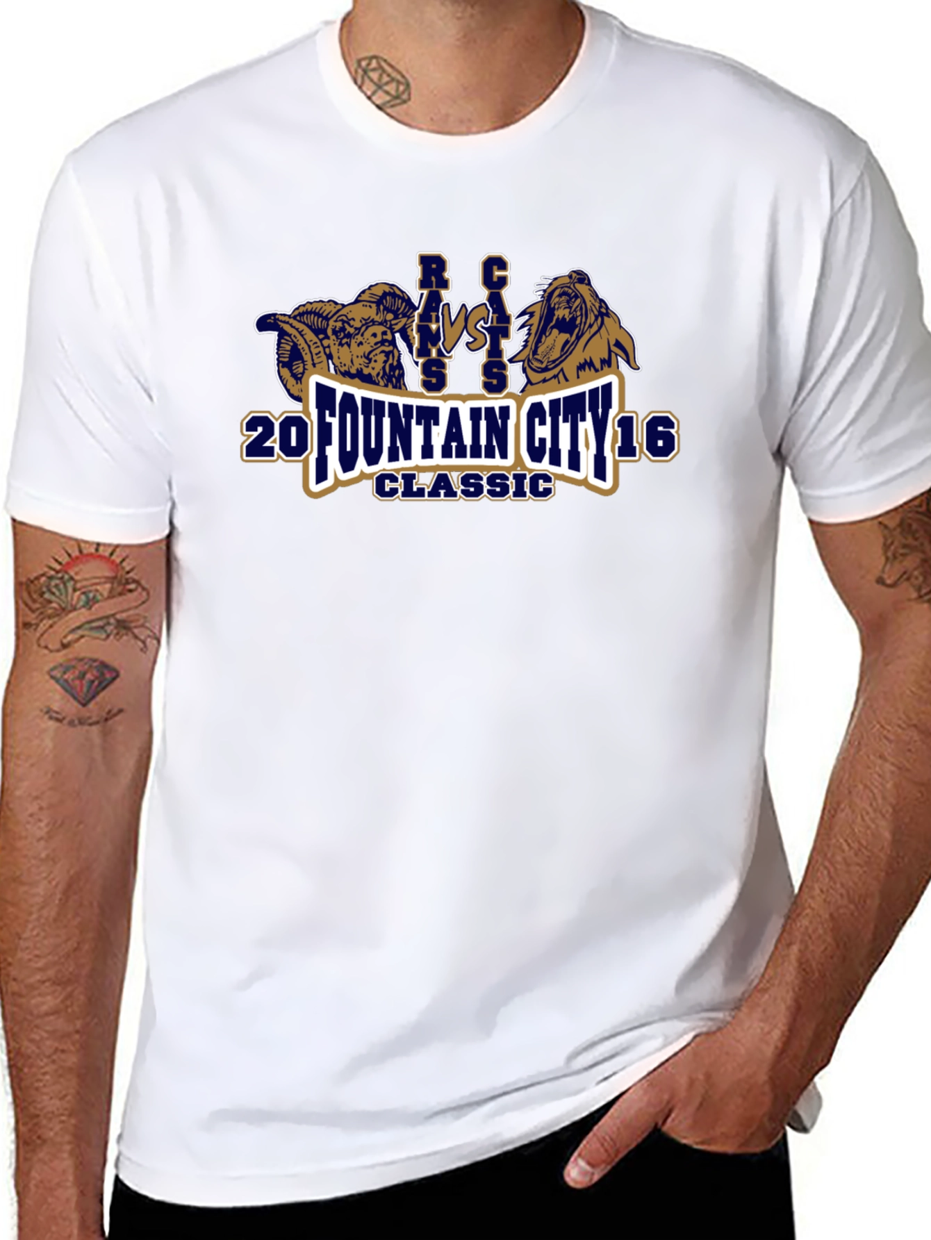 Rams vs Cats Fountain City Classic T-Shirt