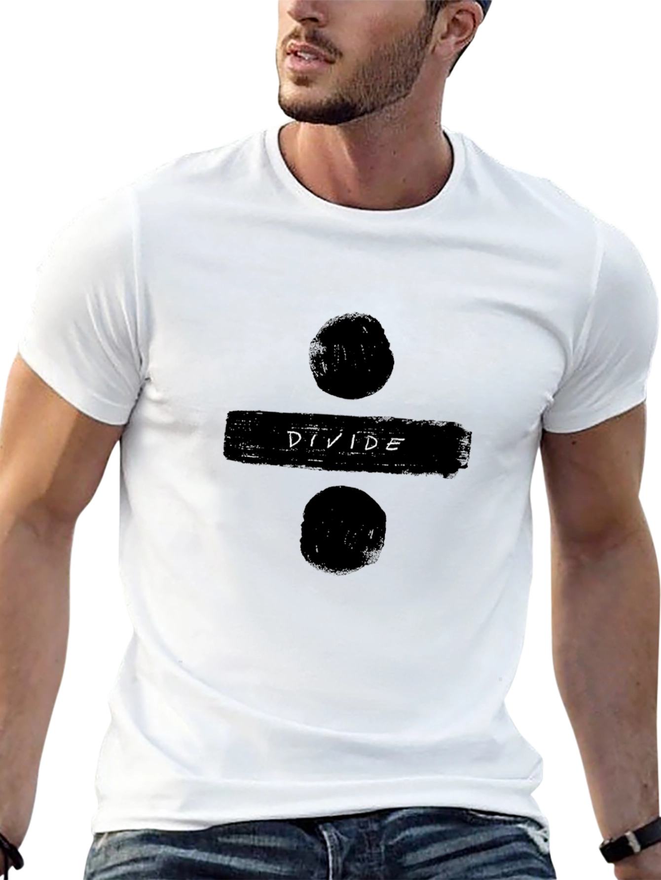 Divide Graphic T-Shirt - Ed Sheeran Inspired Black Tee