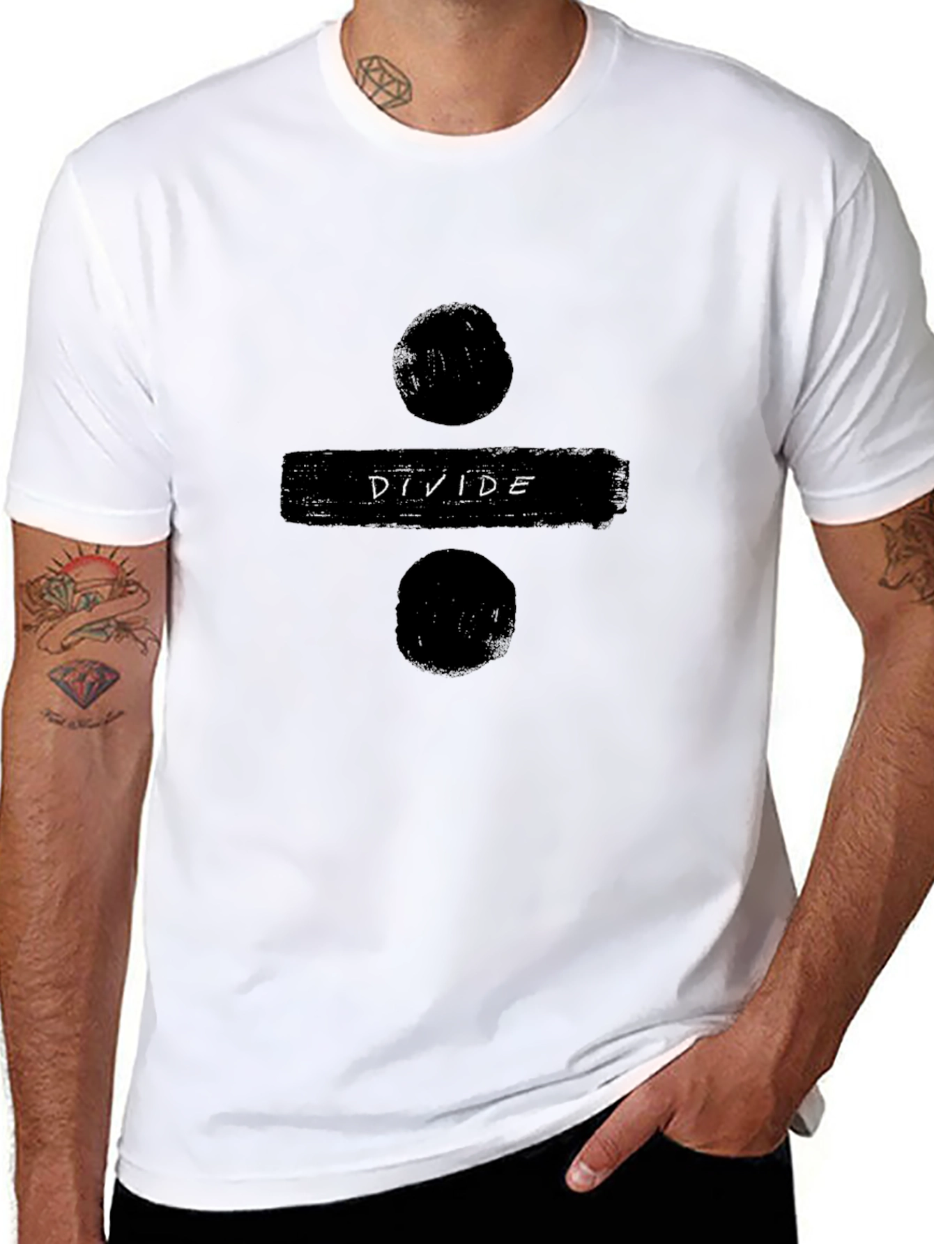 Divide Graphic T-Shirt - Ed Sheeran Inspired Black Tee