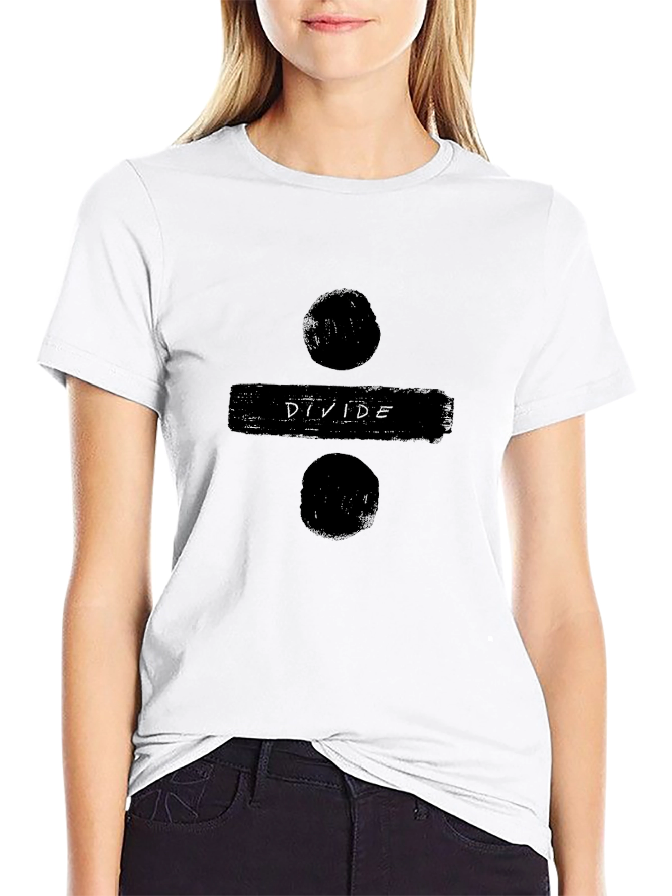 Divide Graphic T-Shirt - Ed Sheeran Inspired Black Tee