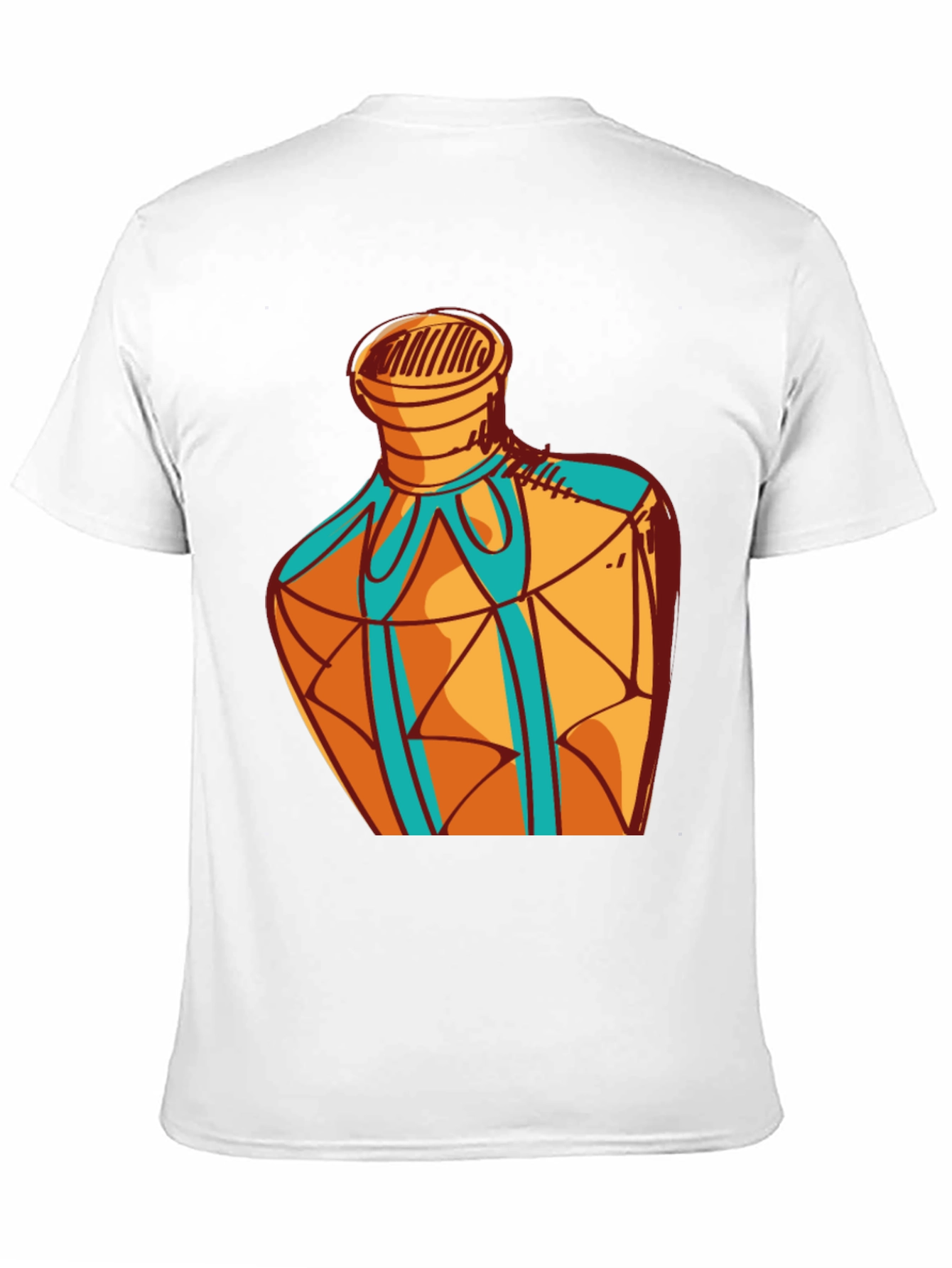 Geometric Bottle Design Graphic Tee