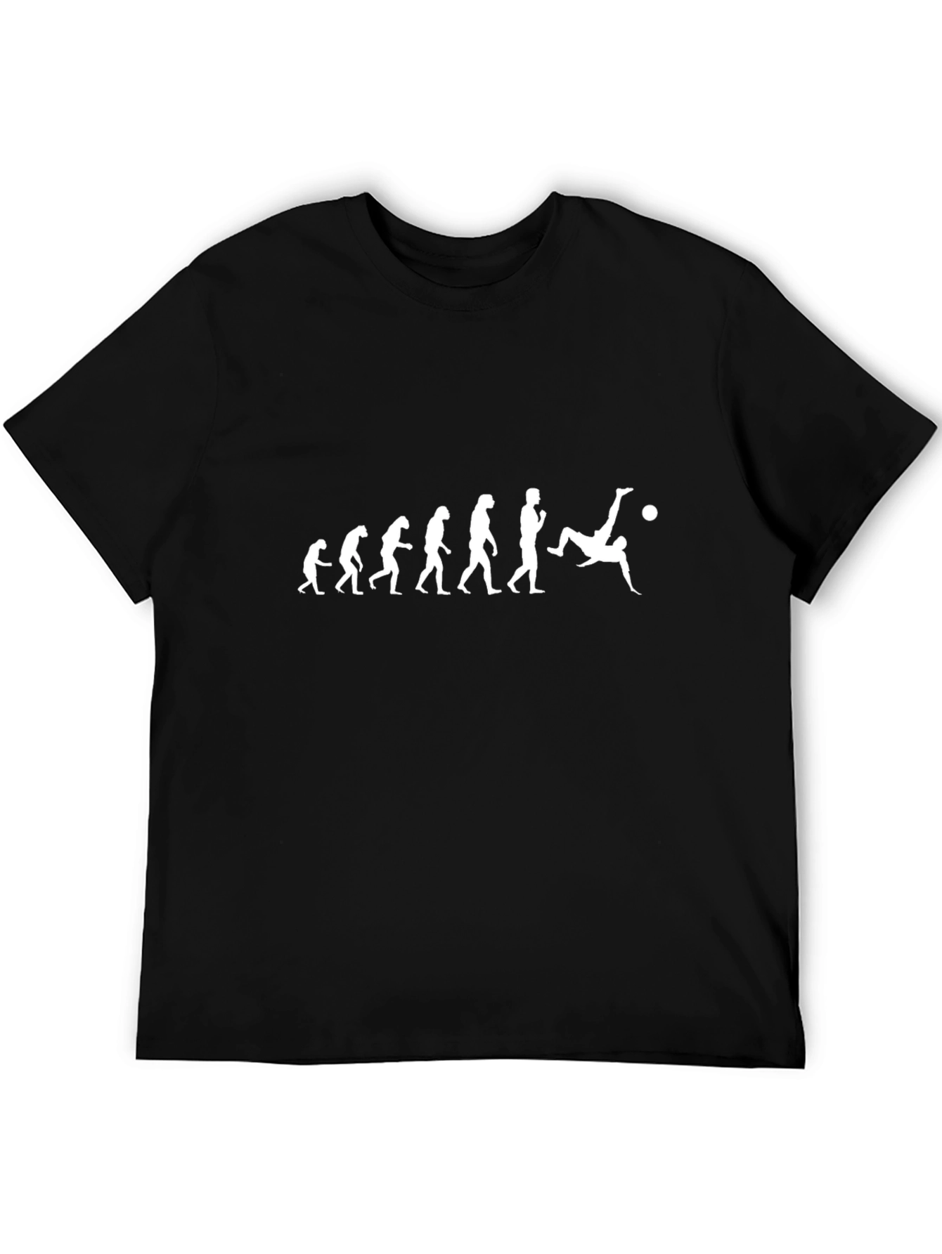 Evolution of Soccer T-Shirt - Black Graphic Tee