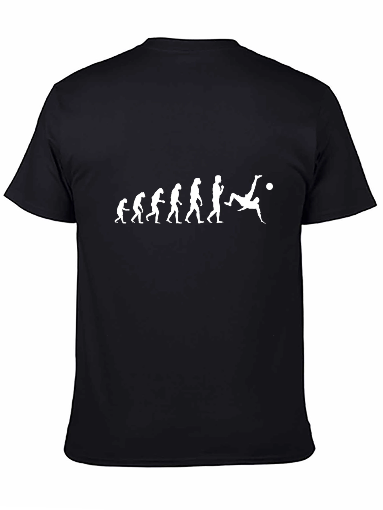 Evolution of Soccer T-Shirt - Black Graphic Tee