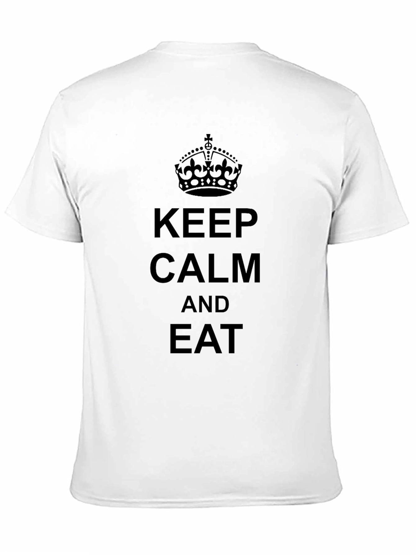 Keep Calm and Eat Black Graphic Tee