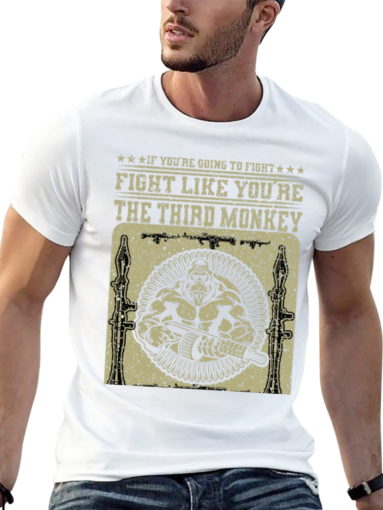 Fight Like Youre The Third Monkey T-Shirt