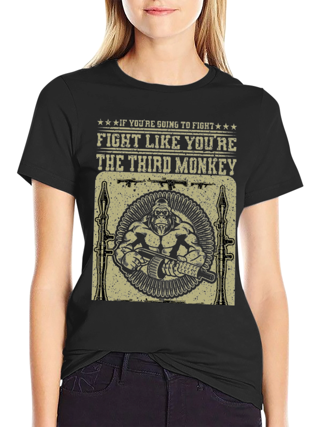 Fight Like Youre The Third Monkey T-Shirt