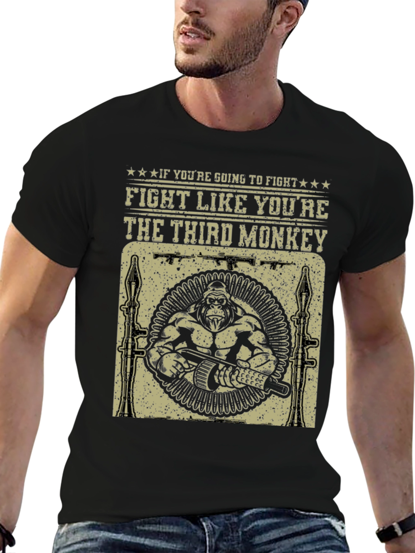 Fight Like Youre The Third Monkey T-Shirt