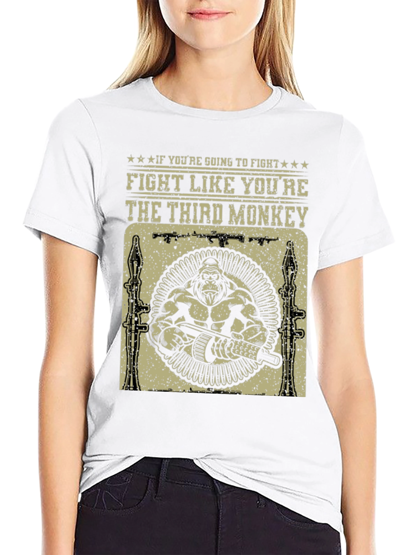 Fight Like Youre The Third Monkey T-Shirt