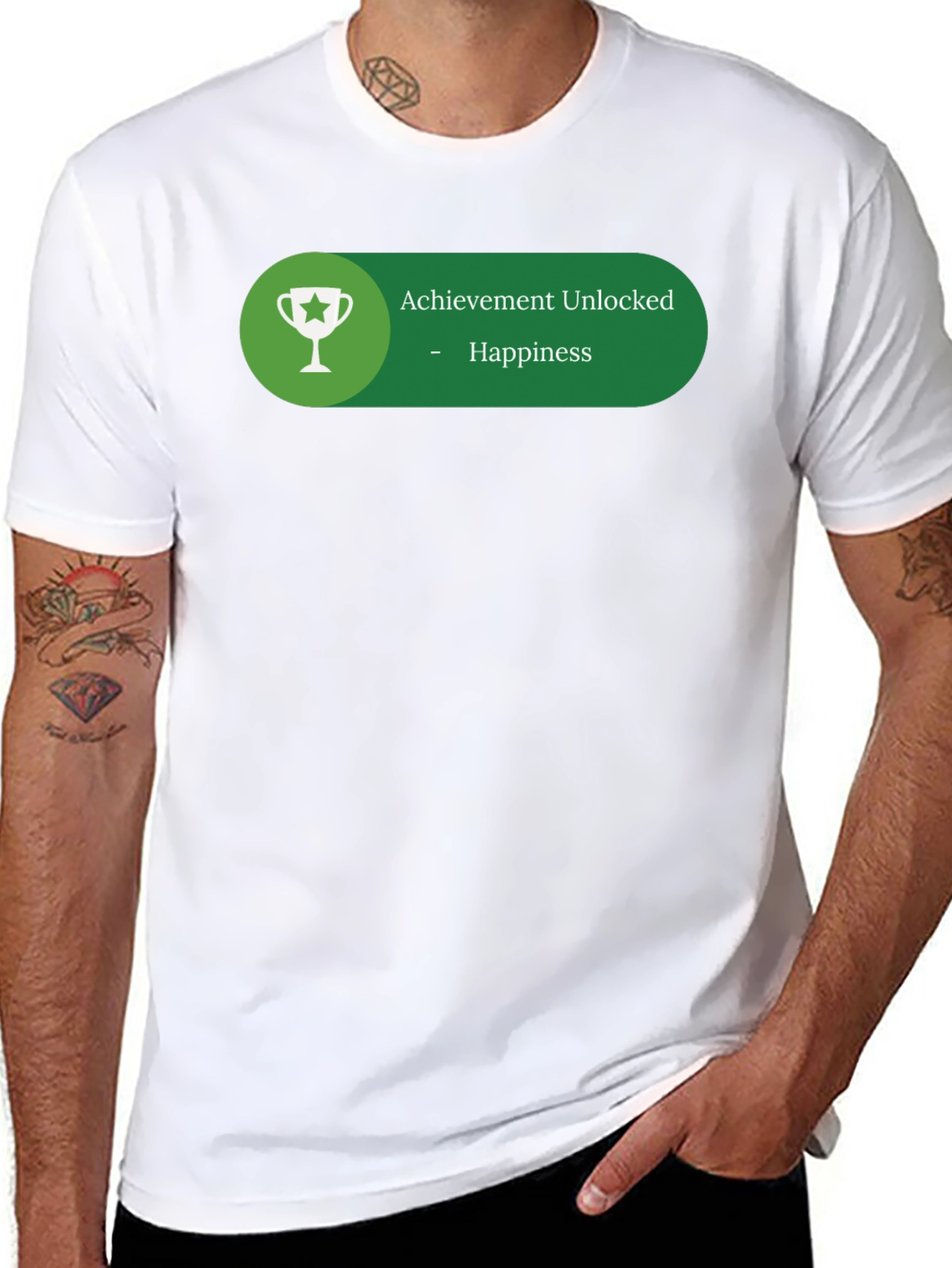 Achievement Unlocked Happiness Graphic T-Shirt