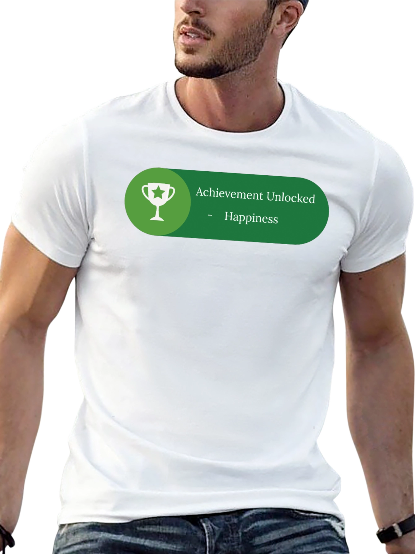 Achievement Unlocked Happiness Graphic T-Shirt
