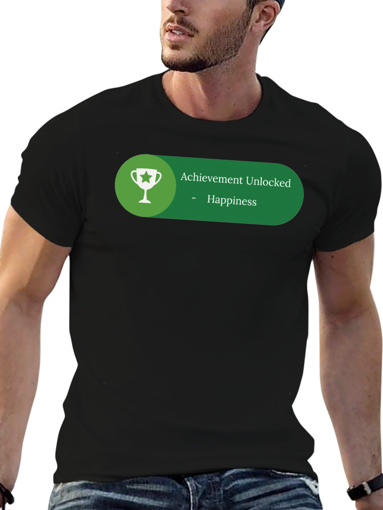 Achievement Unlocked Happiness Graphic T-Shirt