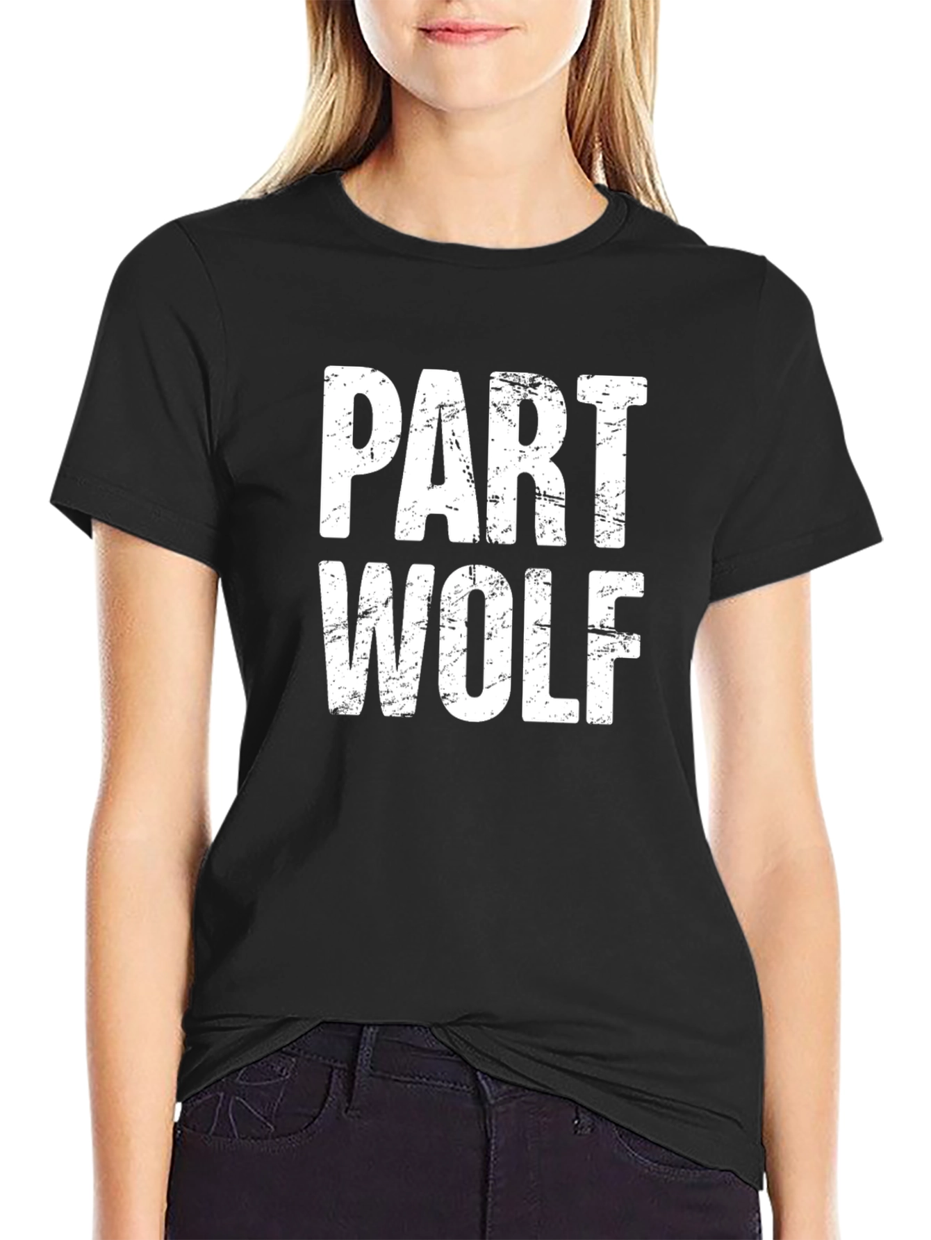 Part Wolf T-Shirt - Funny Graphic Tee