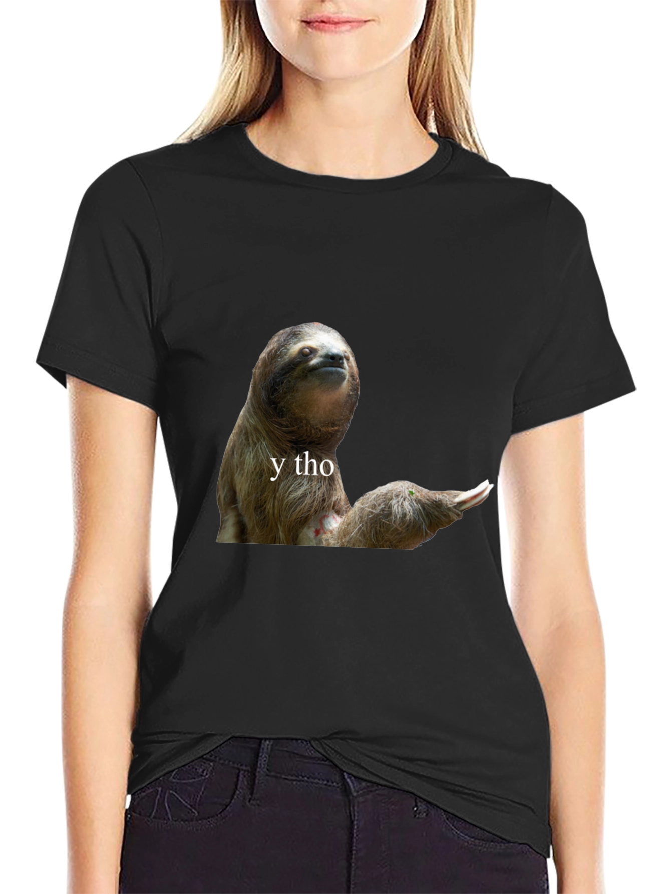 Sloth Y Tho Graphic Tee - Unisex Cotton T-Shirt