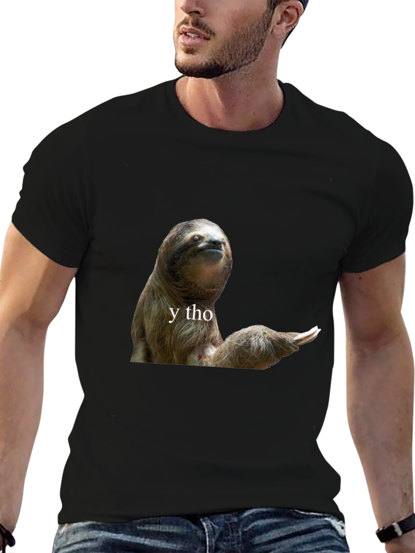 Sloth Y Tho Graphic Tee - Unisex Cotton T-Shirt
