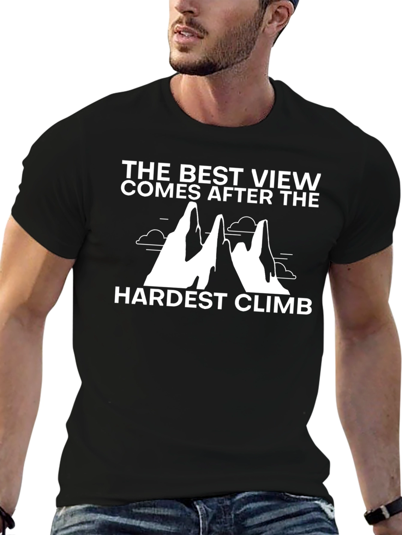 Motivational Climb T-Shirt - The Best View