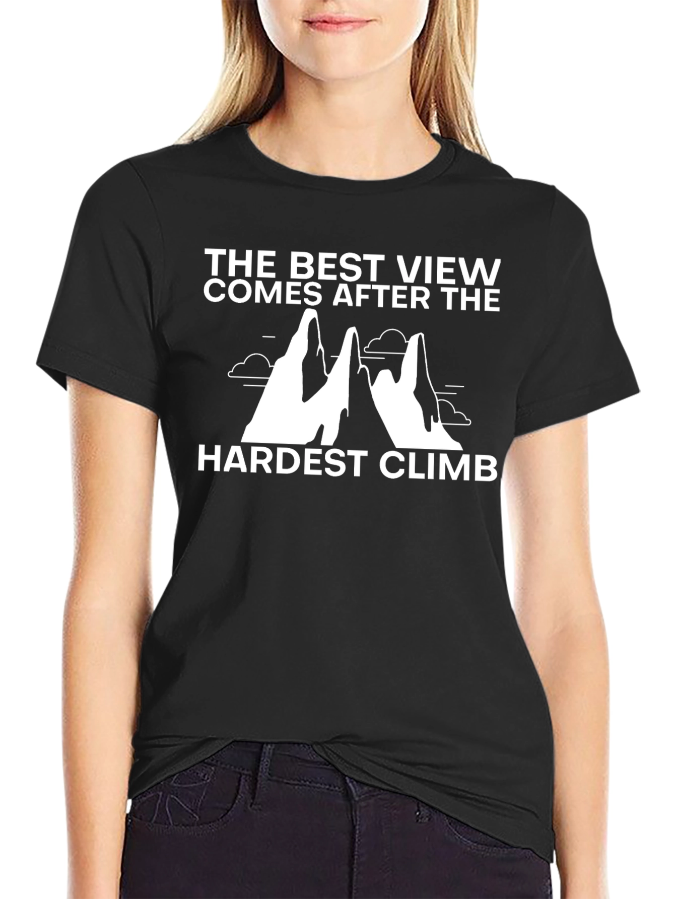 Motivational Climb T-Shirt - The Best View